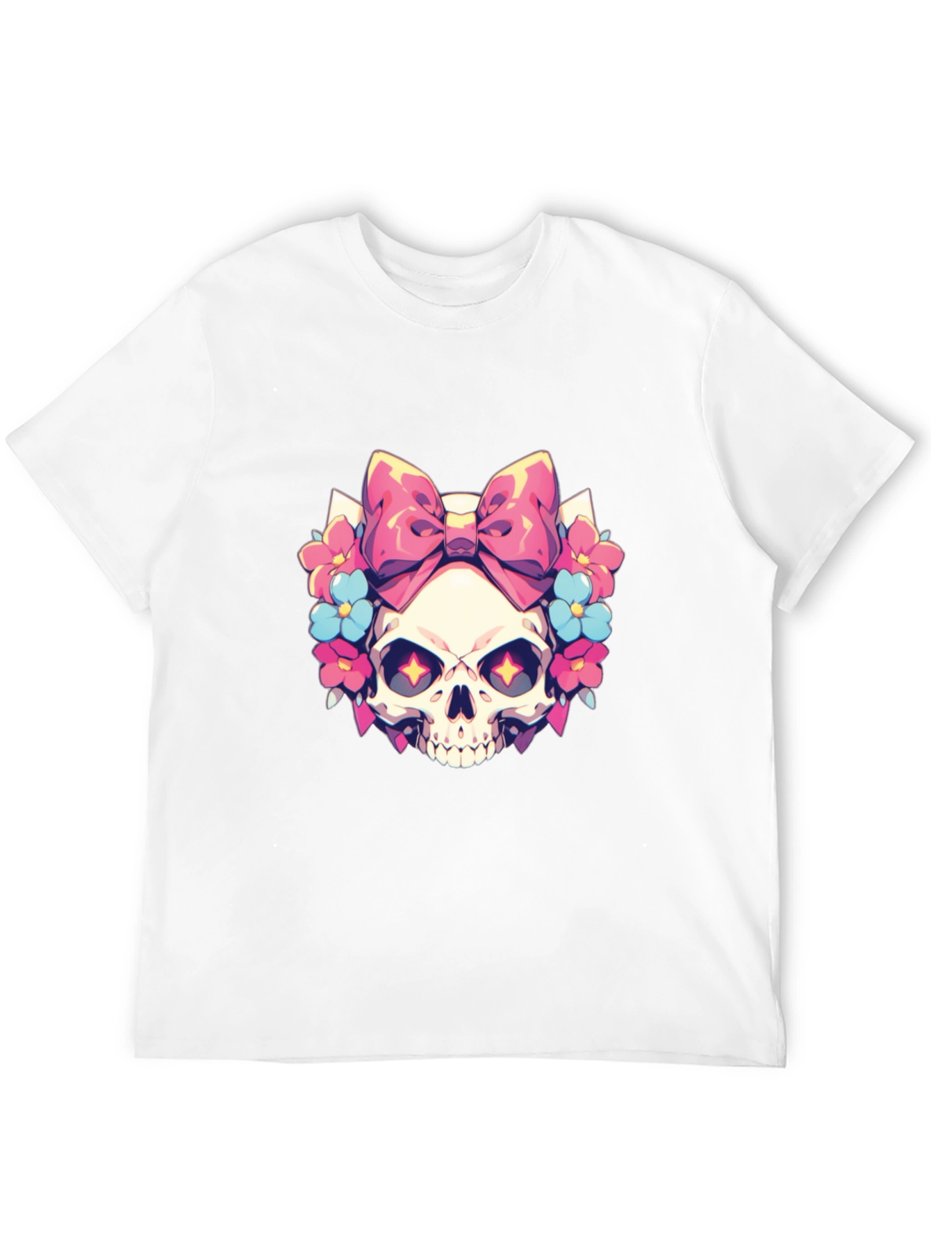 Skull & Bow T-Shirt - Gothic Style