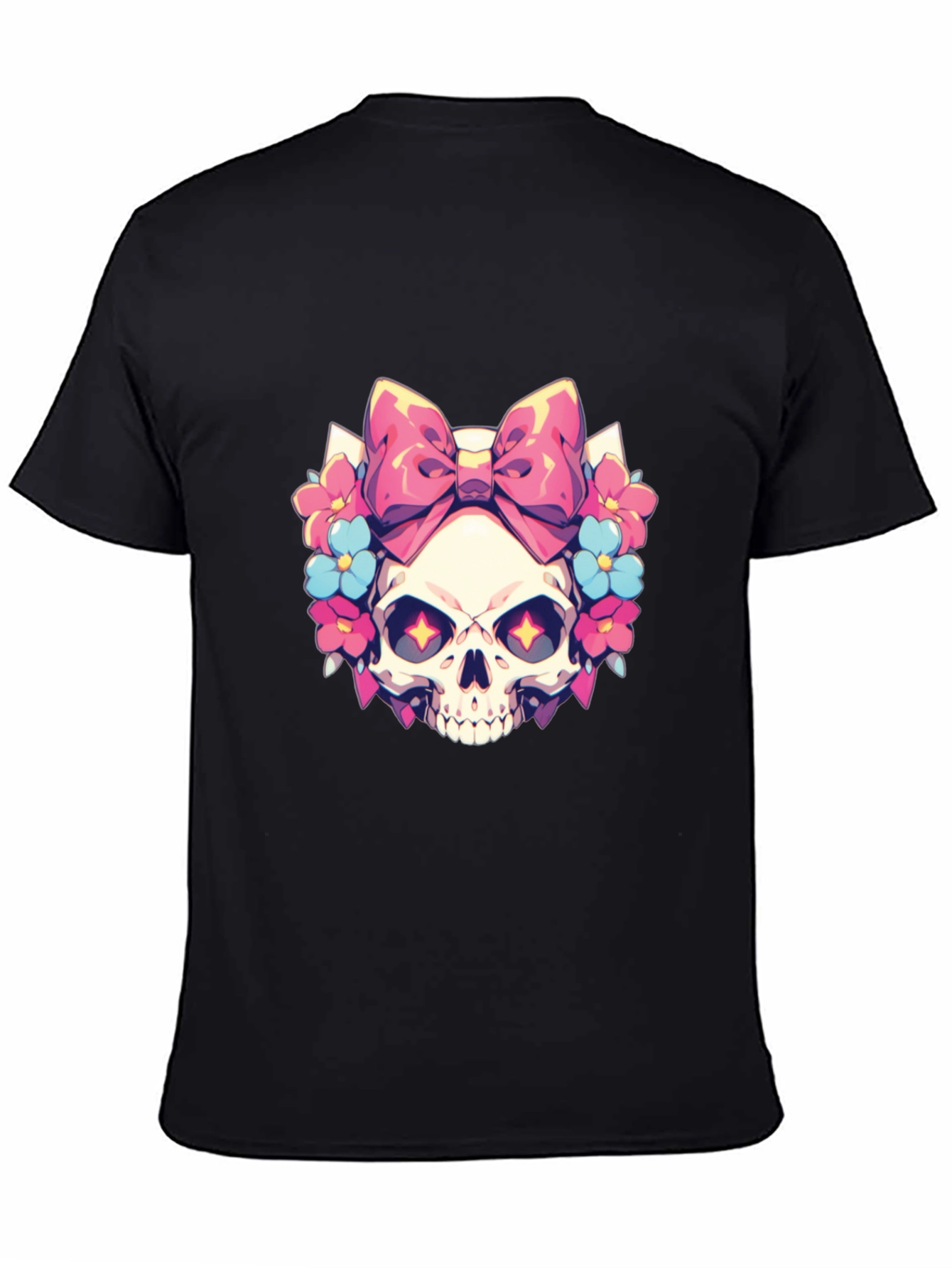 Skull & Bow T-Shirt - Gothic Style