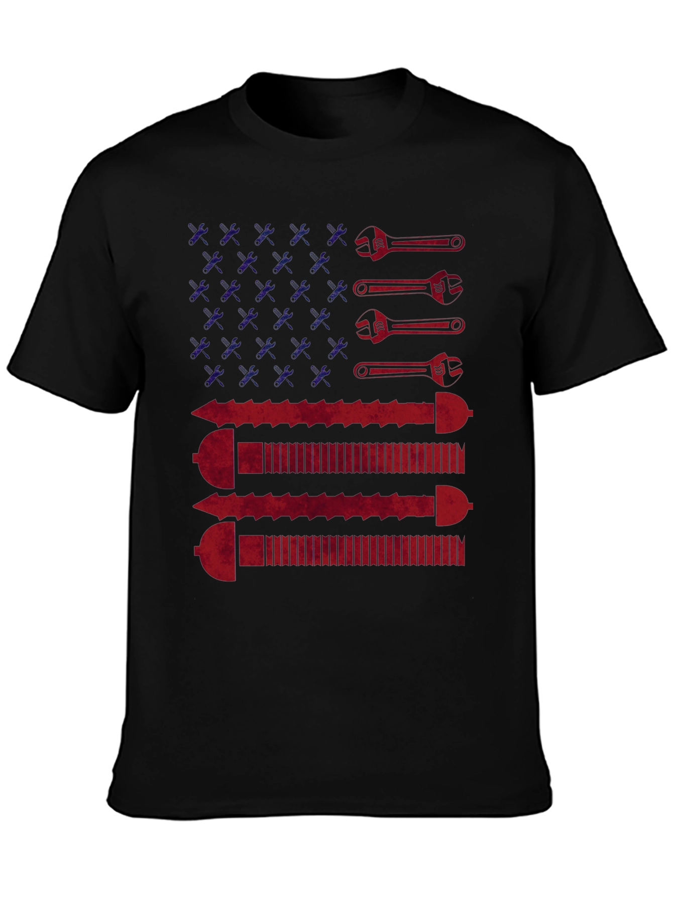 American Flag Wrench & Screw T-Shirt