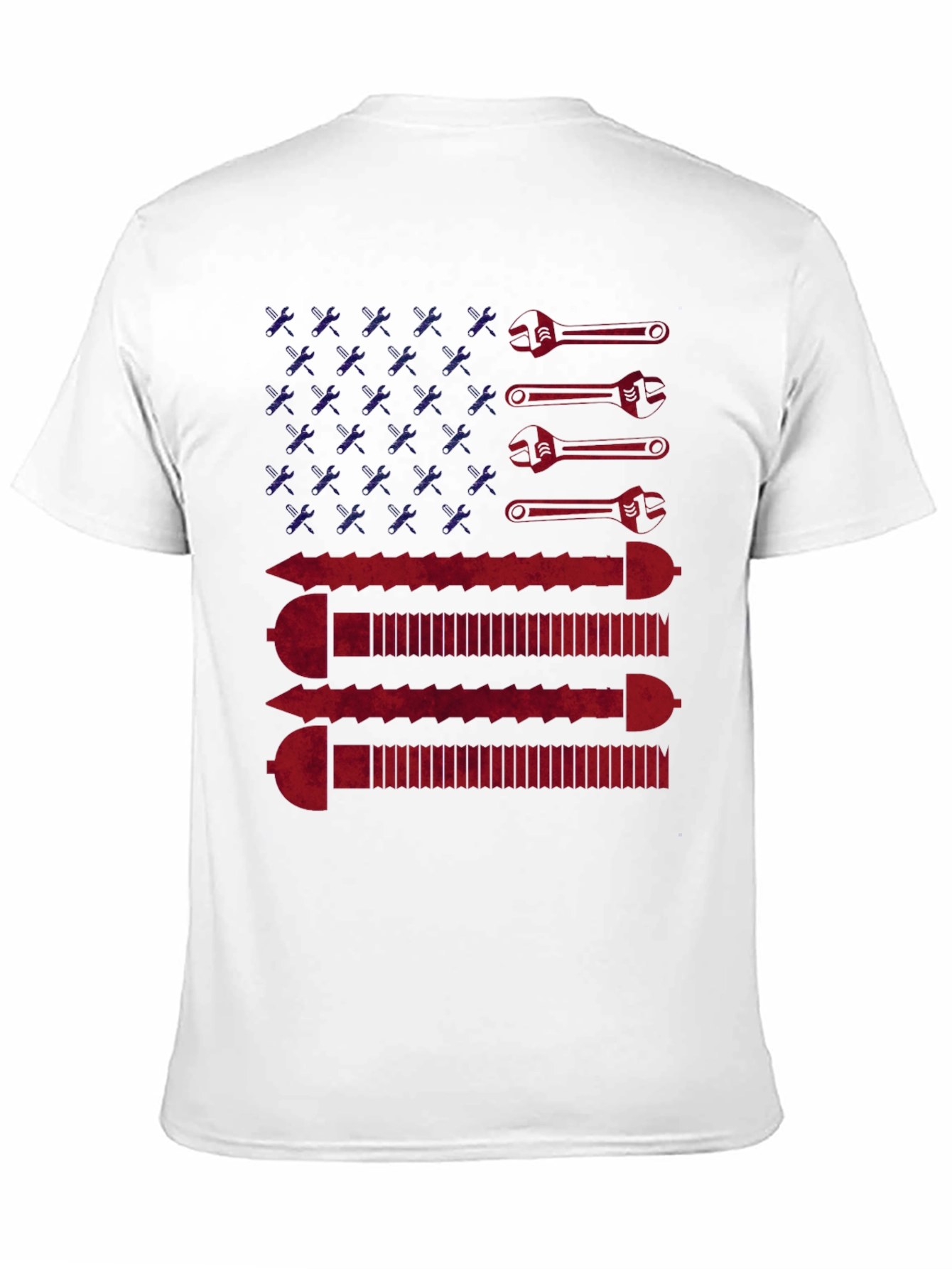 American Flag Wrench & Screw T-Shirt