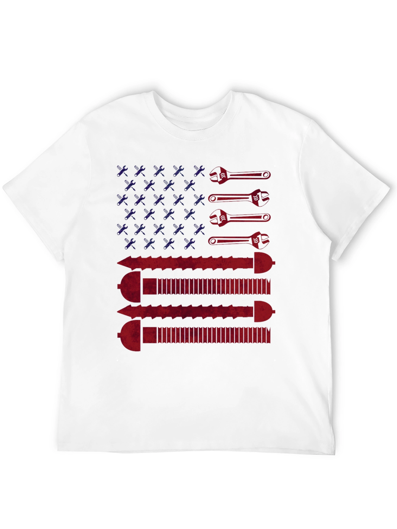 American Flag Wrench & Screw T-Shirt