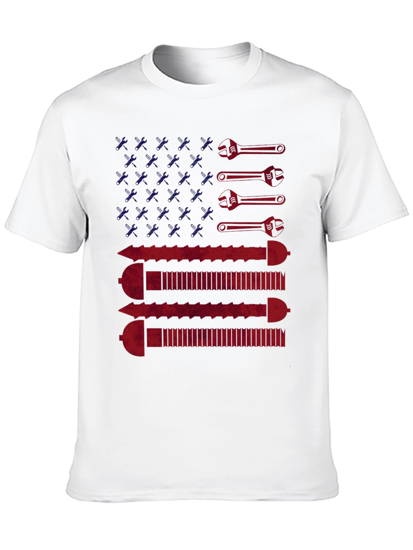American Flag Wrench & Screw T-Shirt