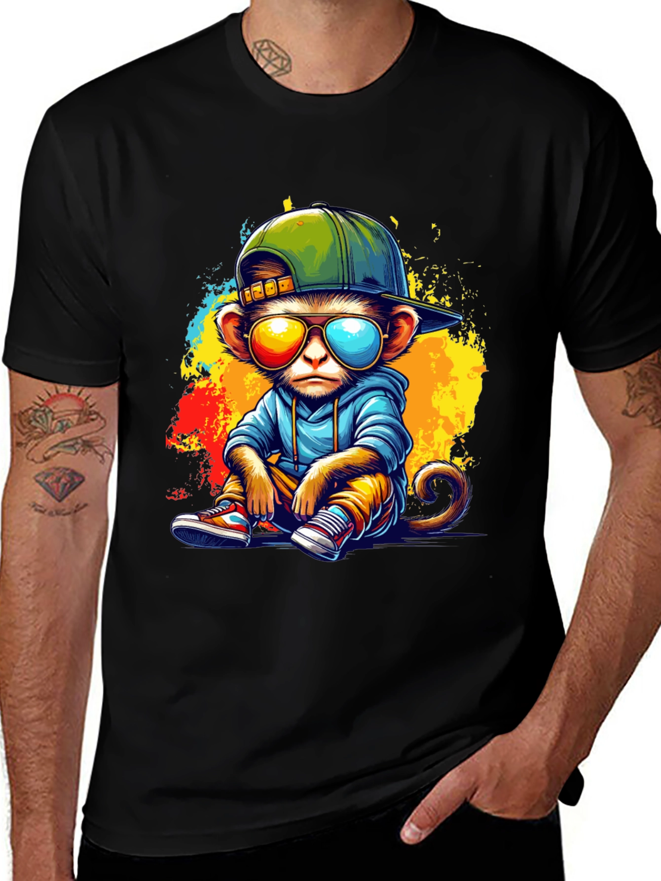 Cool Monkey Graphic Tee - Urban Style