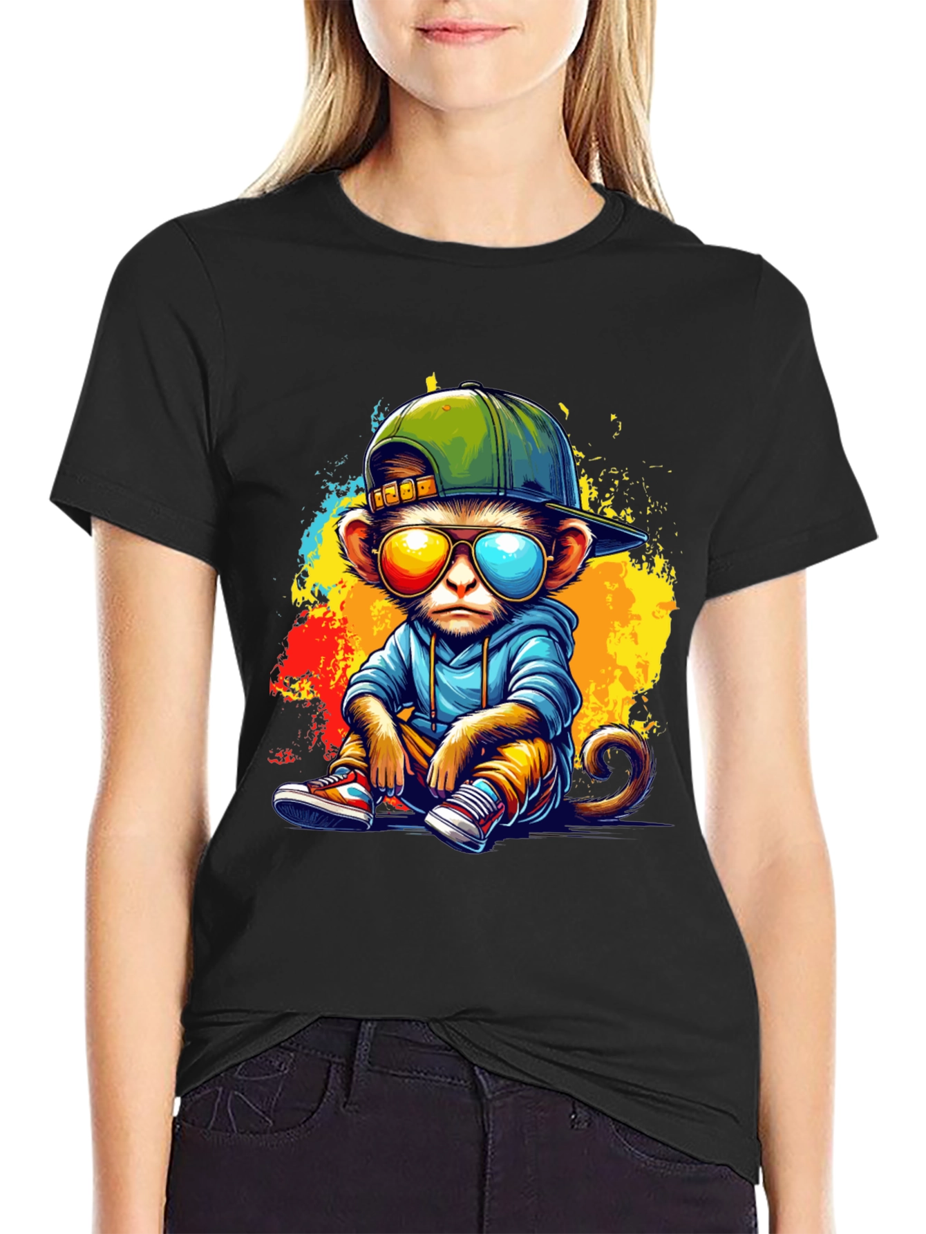 Cool Monkey Graphic Tee - Urban Style