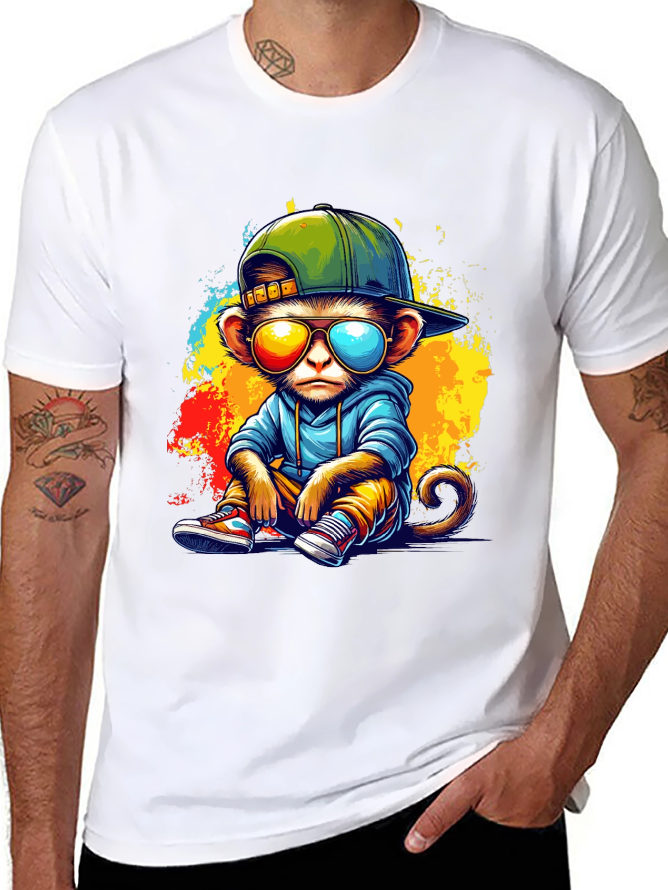Cool Monkey Graphic Tee - Urban Style