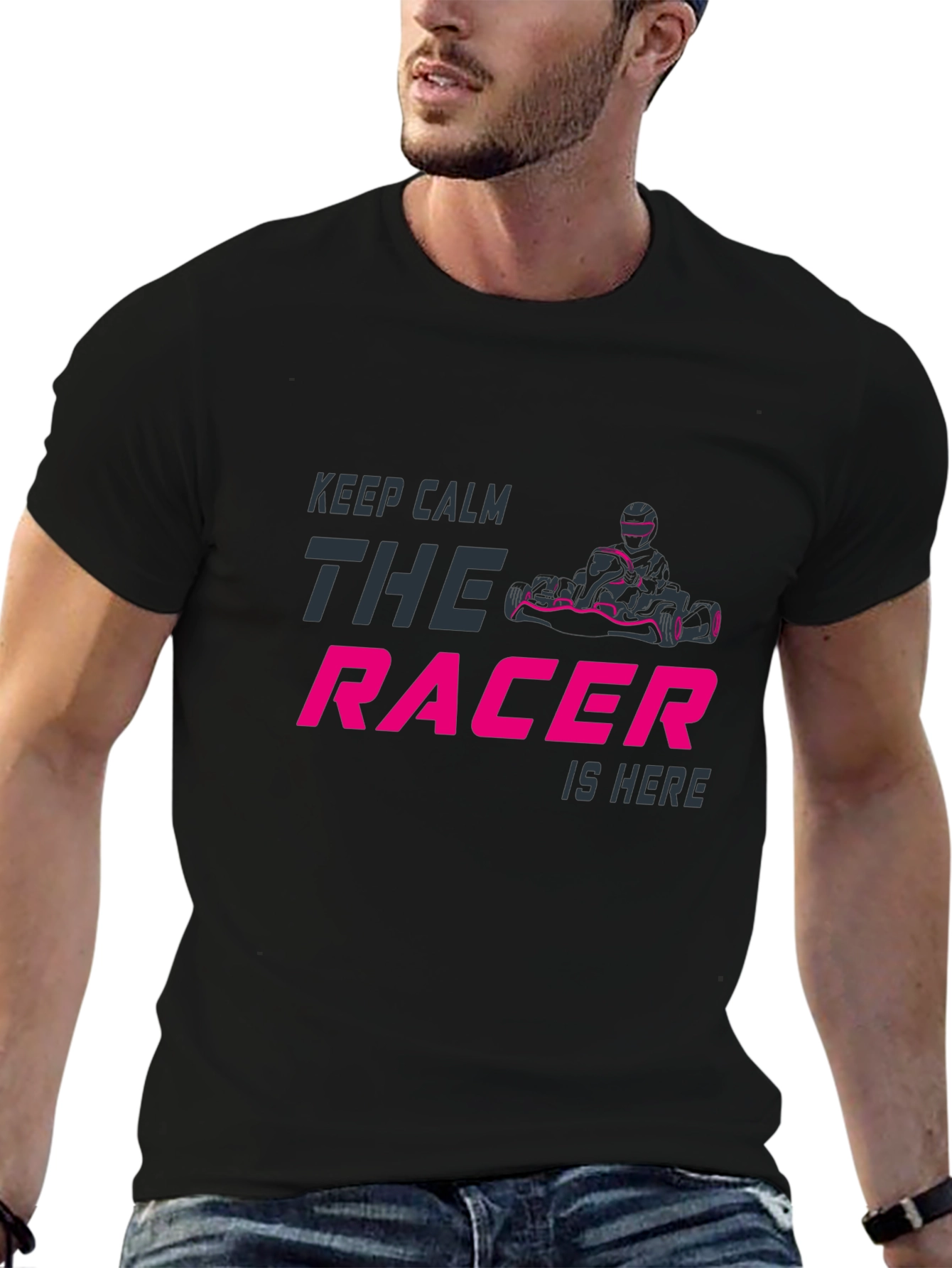 The Racer Graphic T-Shirt - Keep Calm Racing Tee