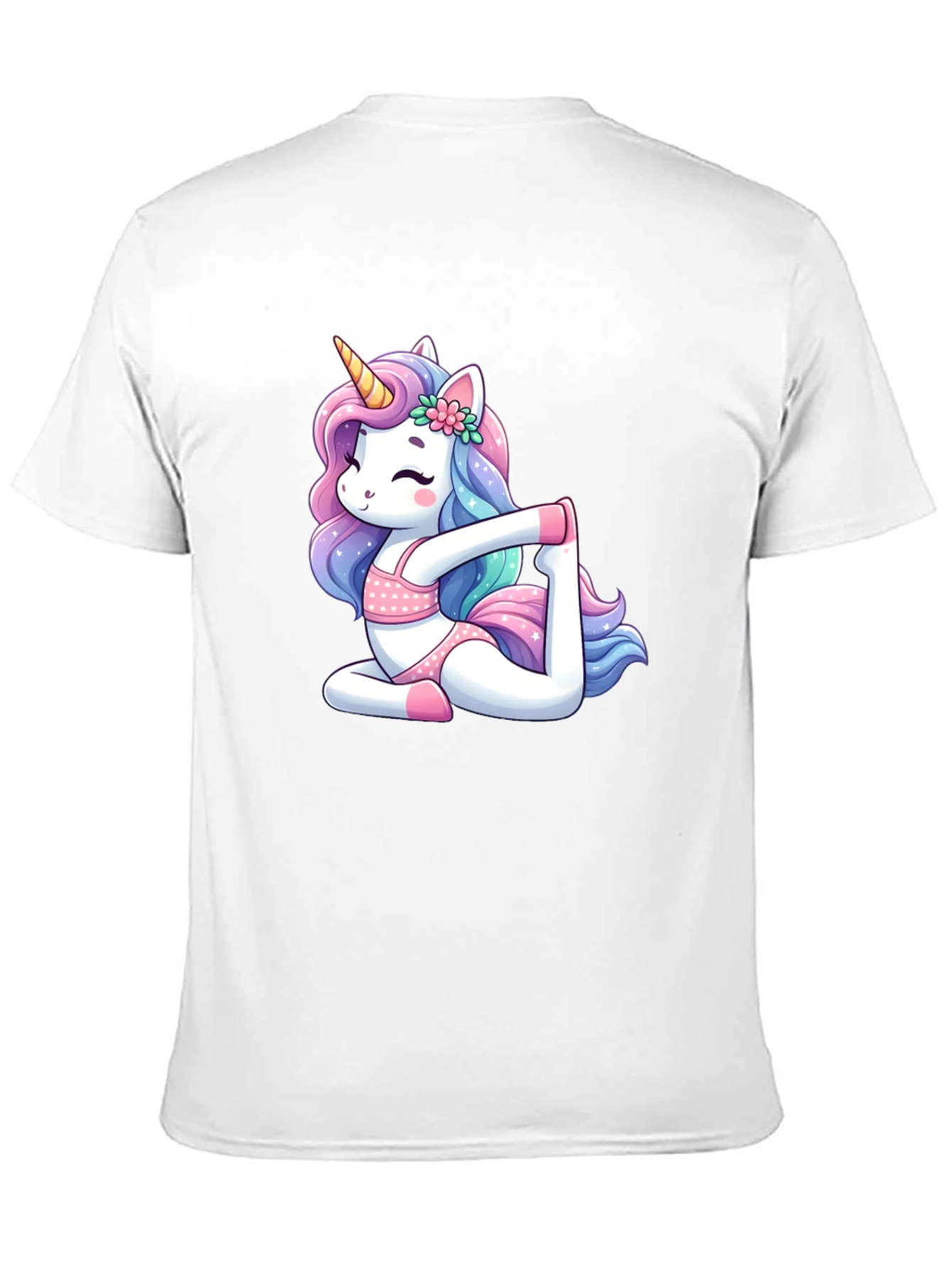 Unicorn Yoga Black T-Shirt
