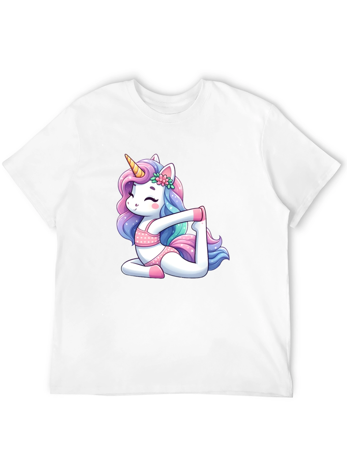 Unicorn Yoga Black T-Shirt