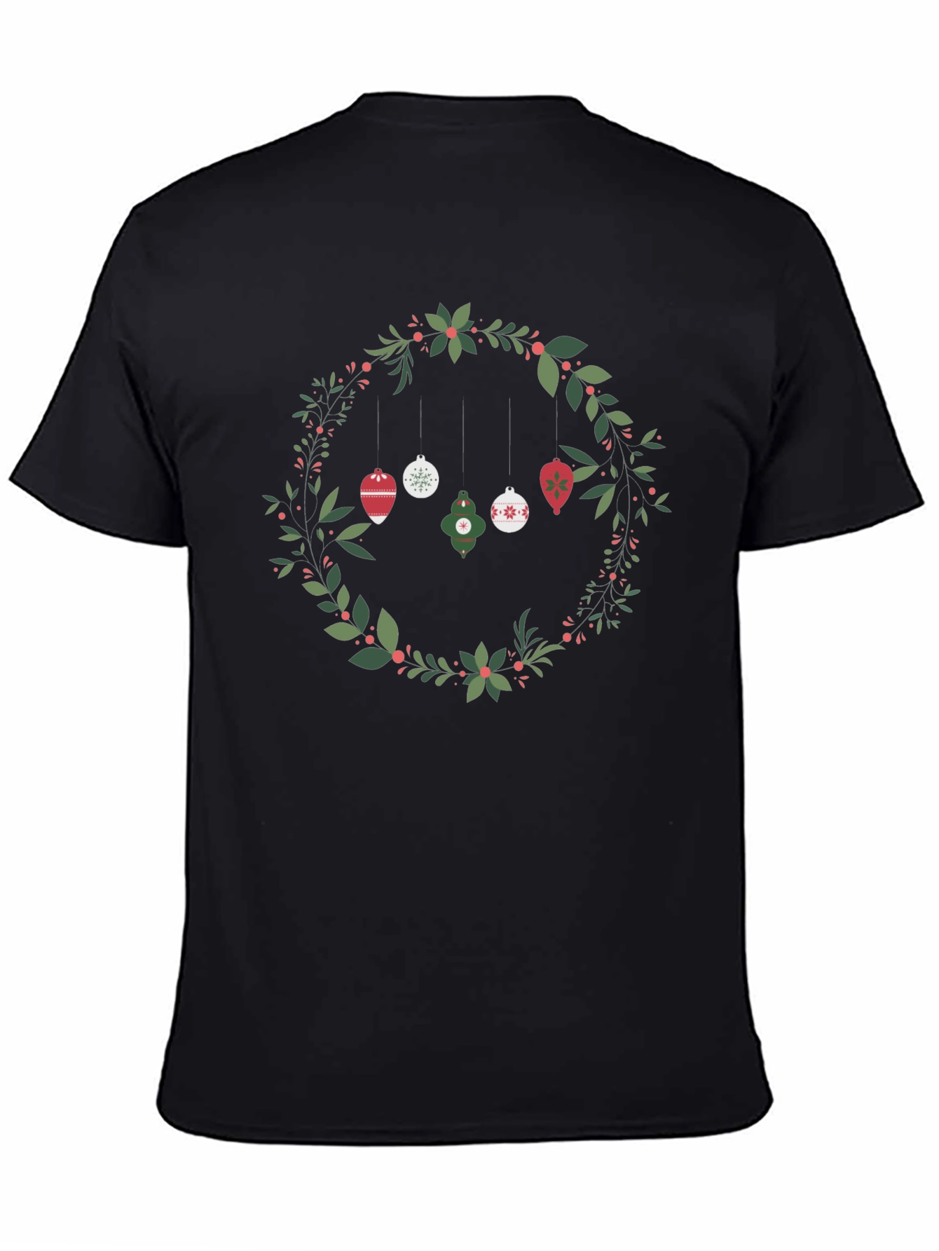 Festive Wreath Ornament Graphic Tee