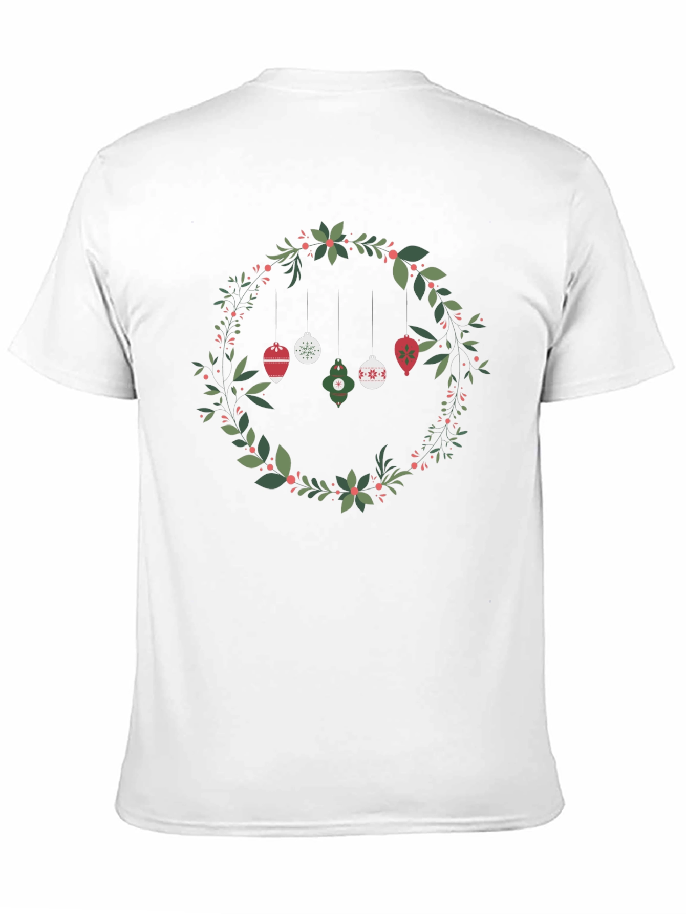 Festive Wreath Ornament Graphic Tee