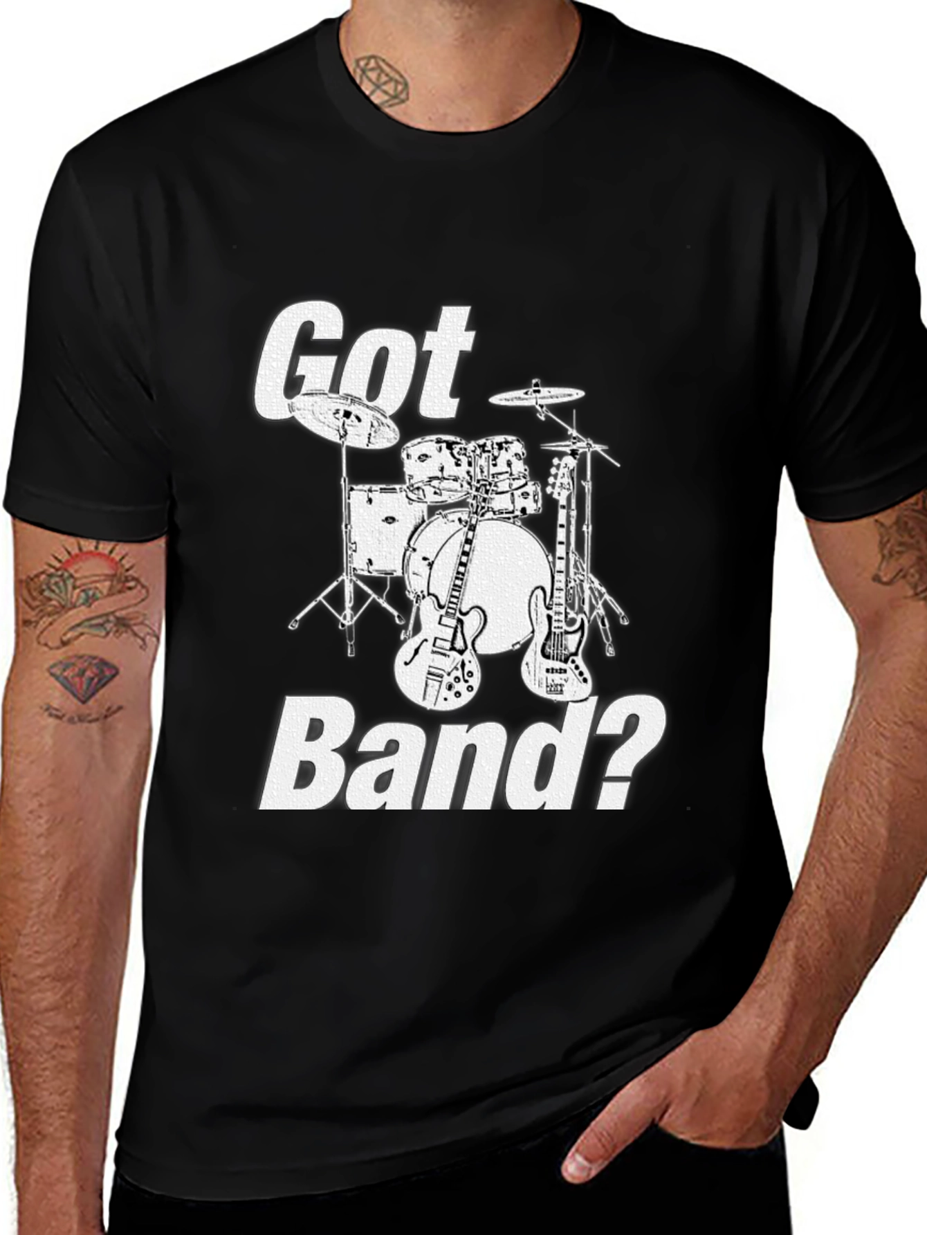 Got Band? Black Graphic T-Shirt - Musicians Tee