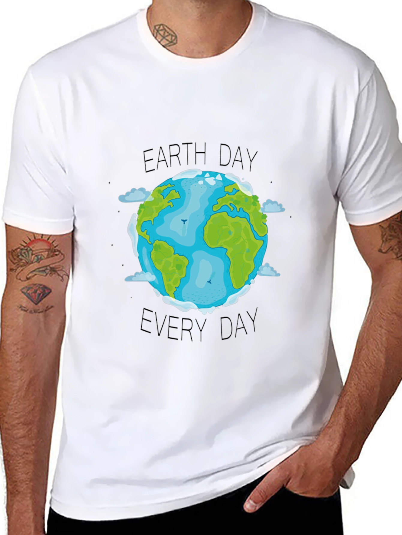 Earth Day Everyday T-Shirt - Black