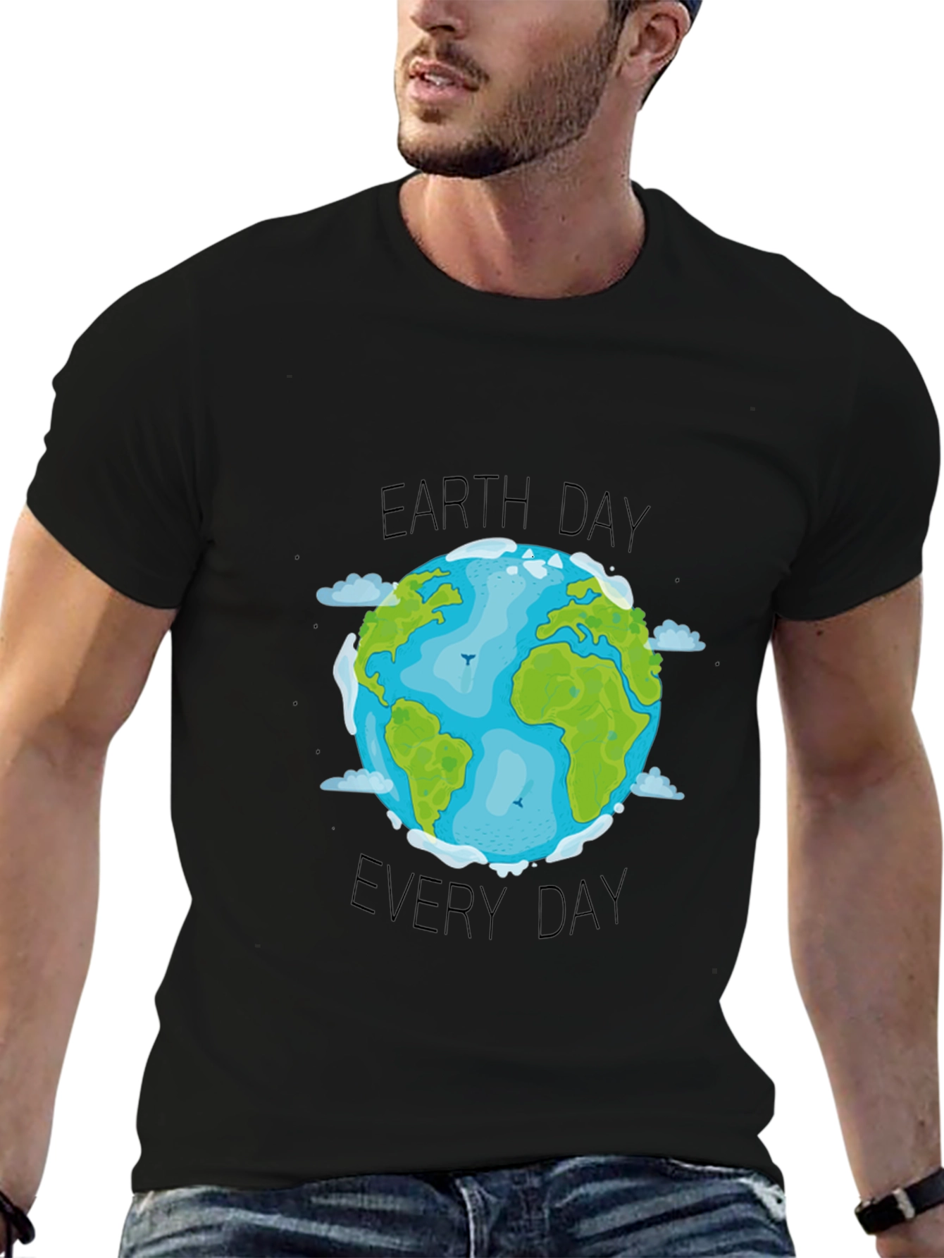 Earth Day Everyday T-Shirt - Black