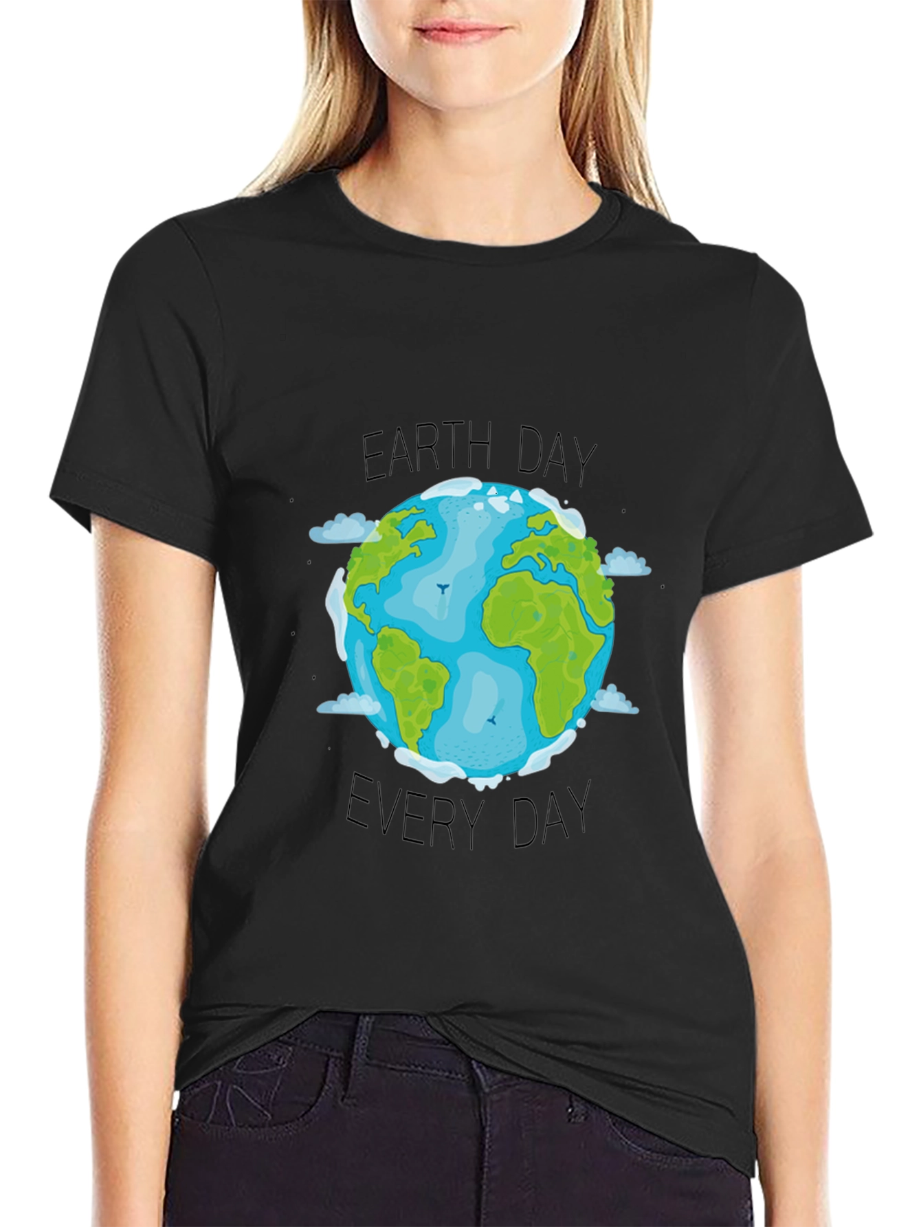 Earth Day Everyday T-Shirt - Black