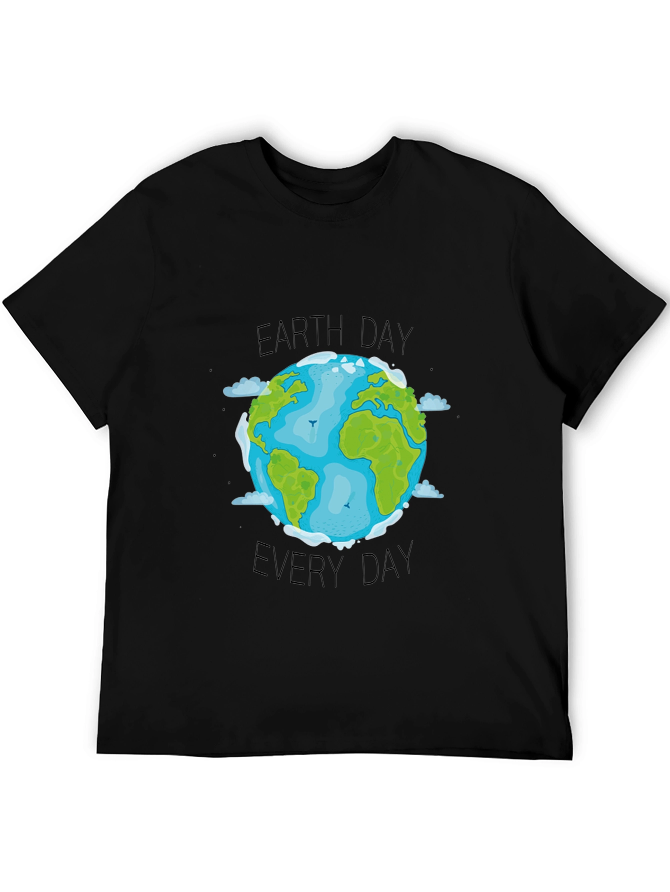 Earth Day Everyday T-Shirt - Black