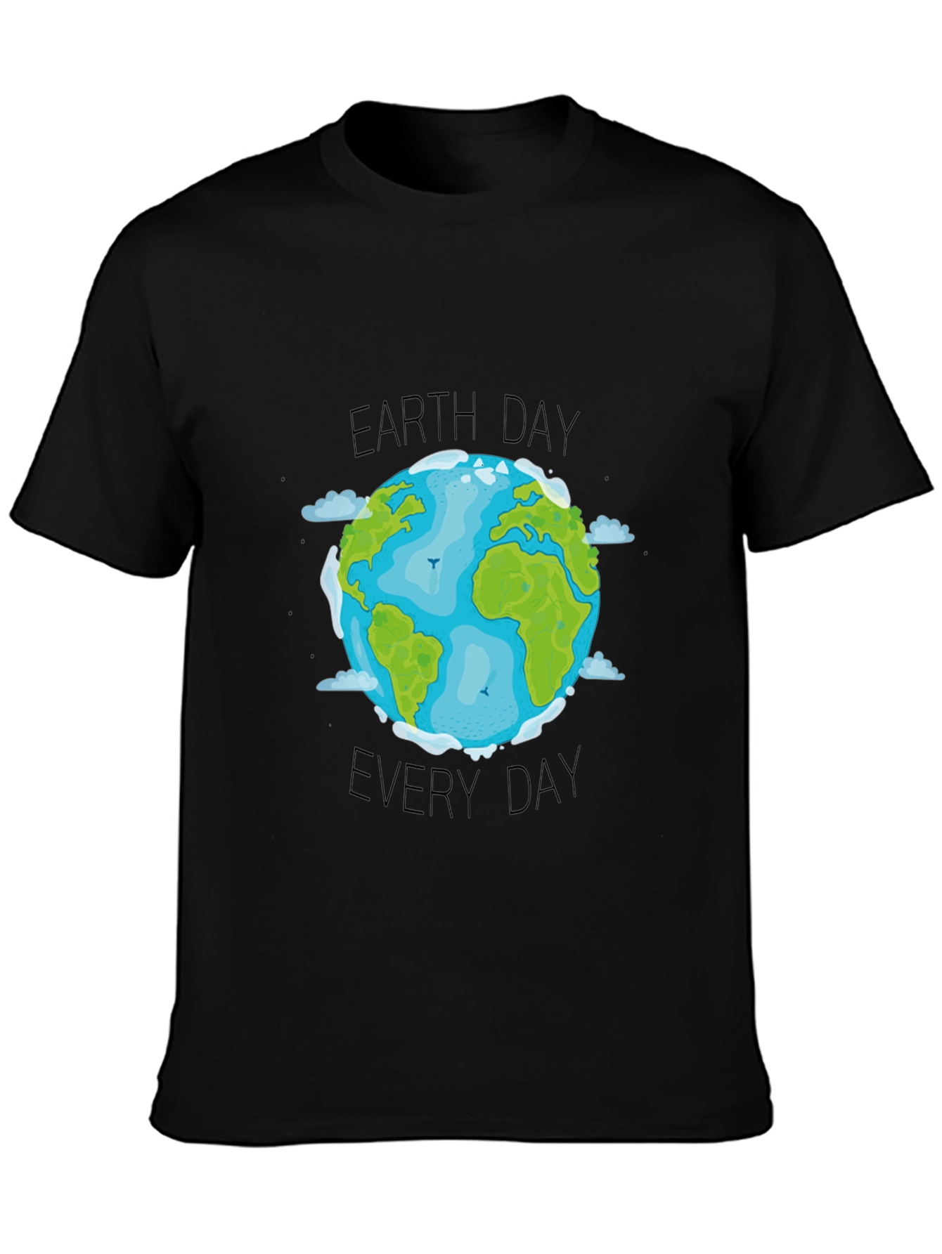 Earth Day Everyday T-Shirt - Black