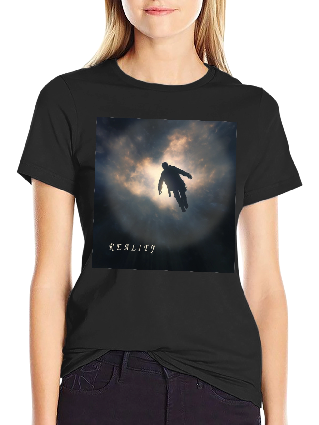 Reality Graphic Tee - Mens Black T-Shirt