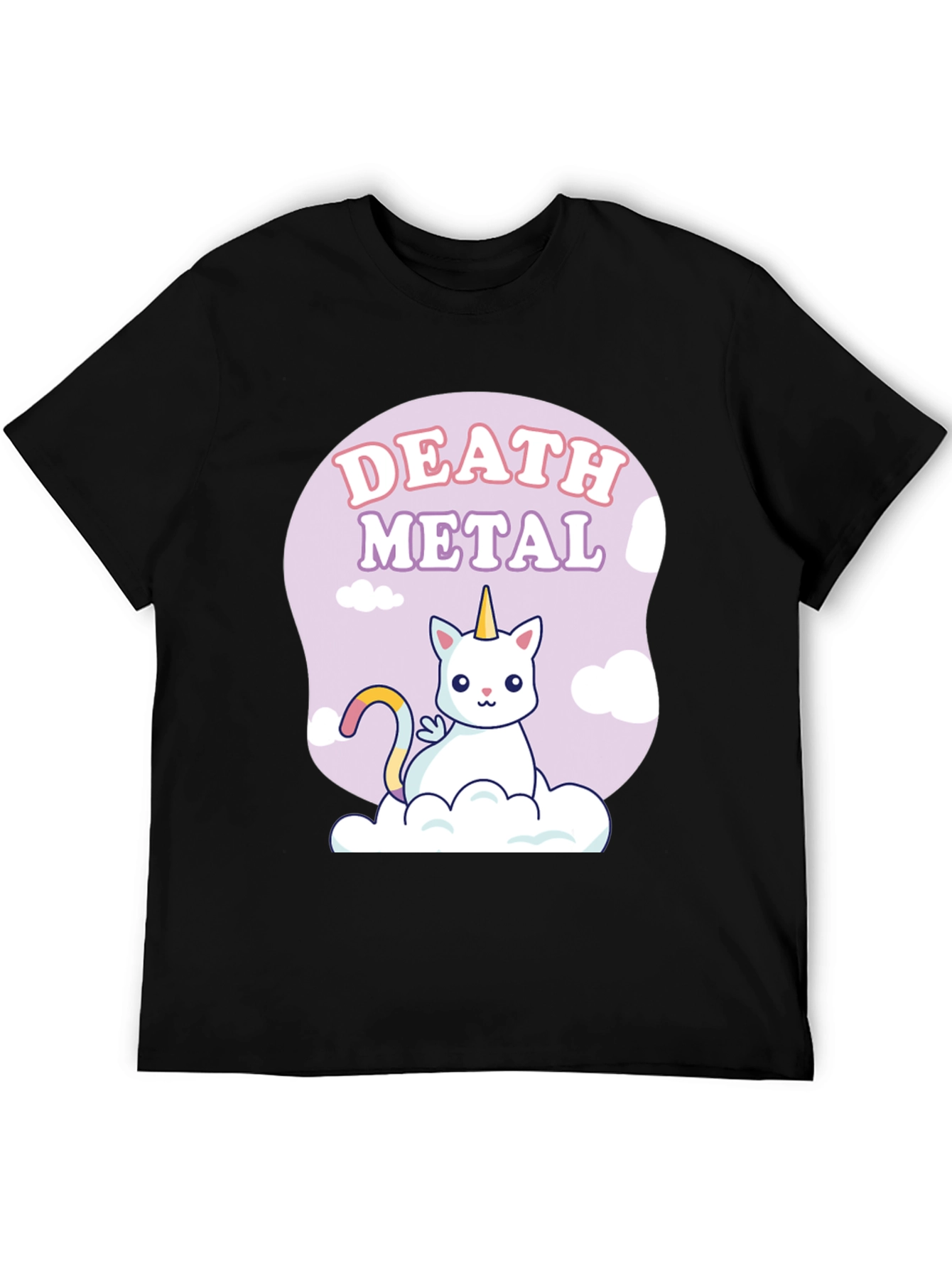 Death Metal Unicorn Cat T-Shirt