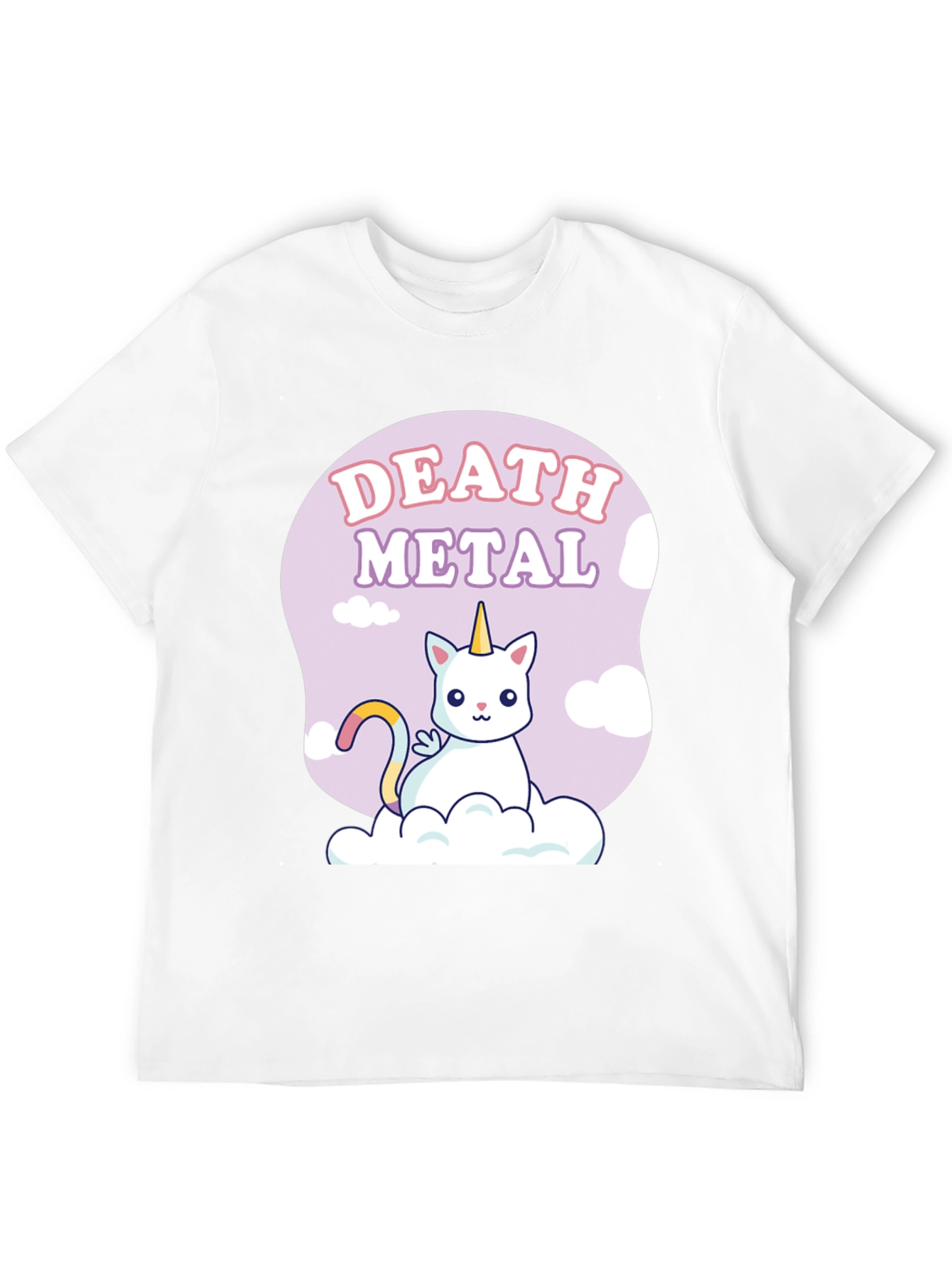 Death Metal Unicorn Cat T-Shirt