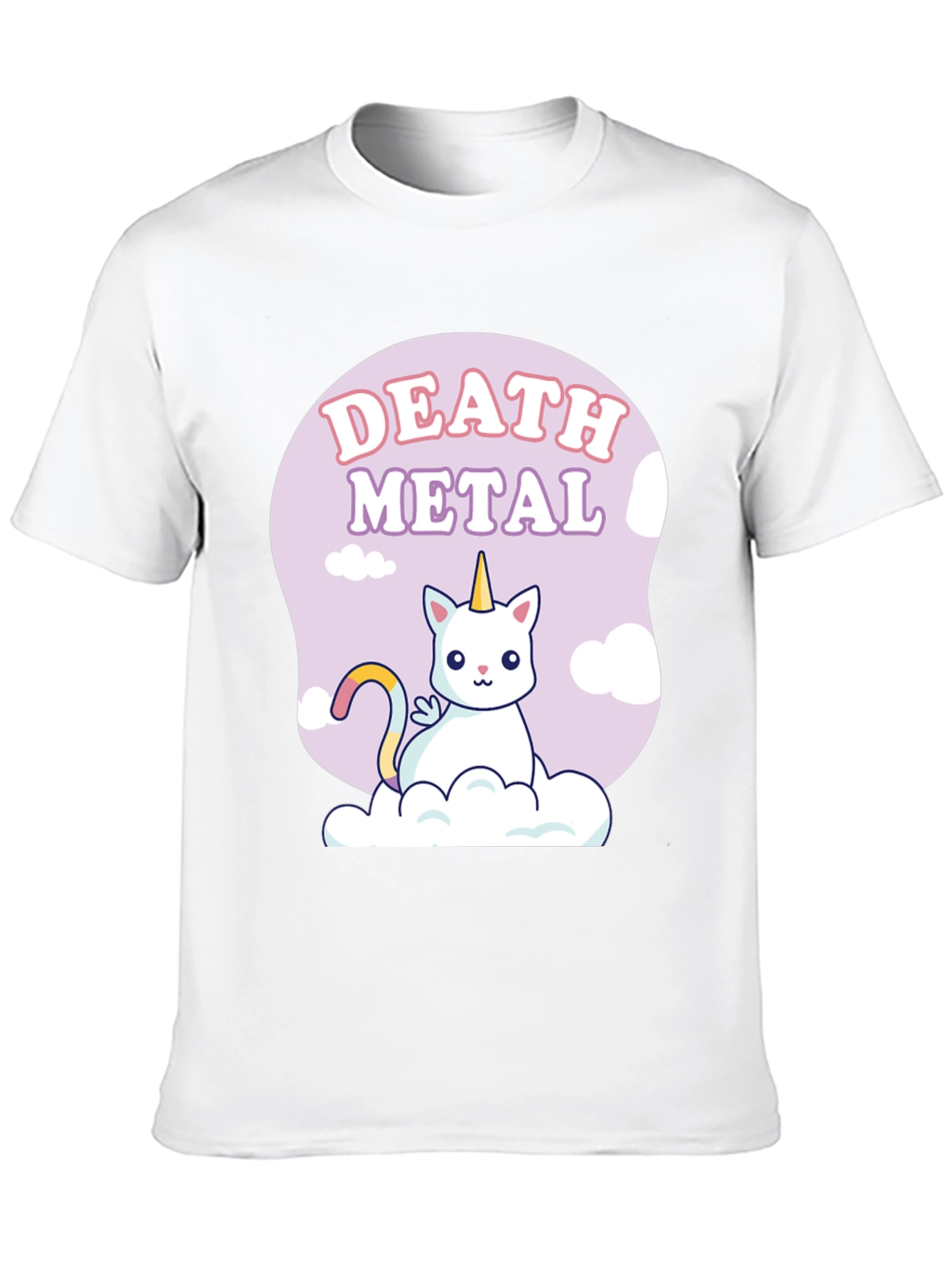 Death Metal Unicorn Cat T-Shirt