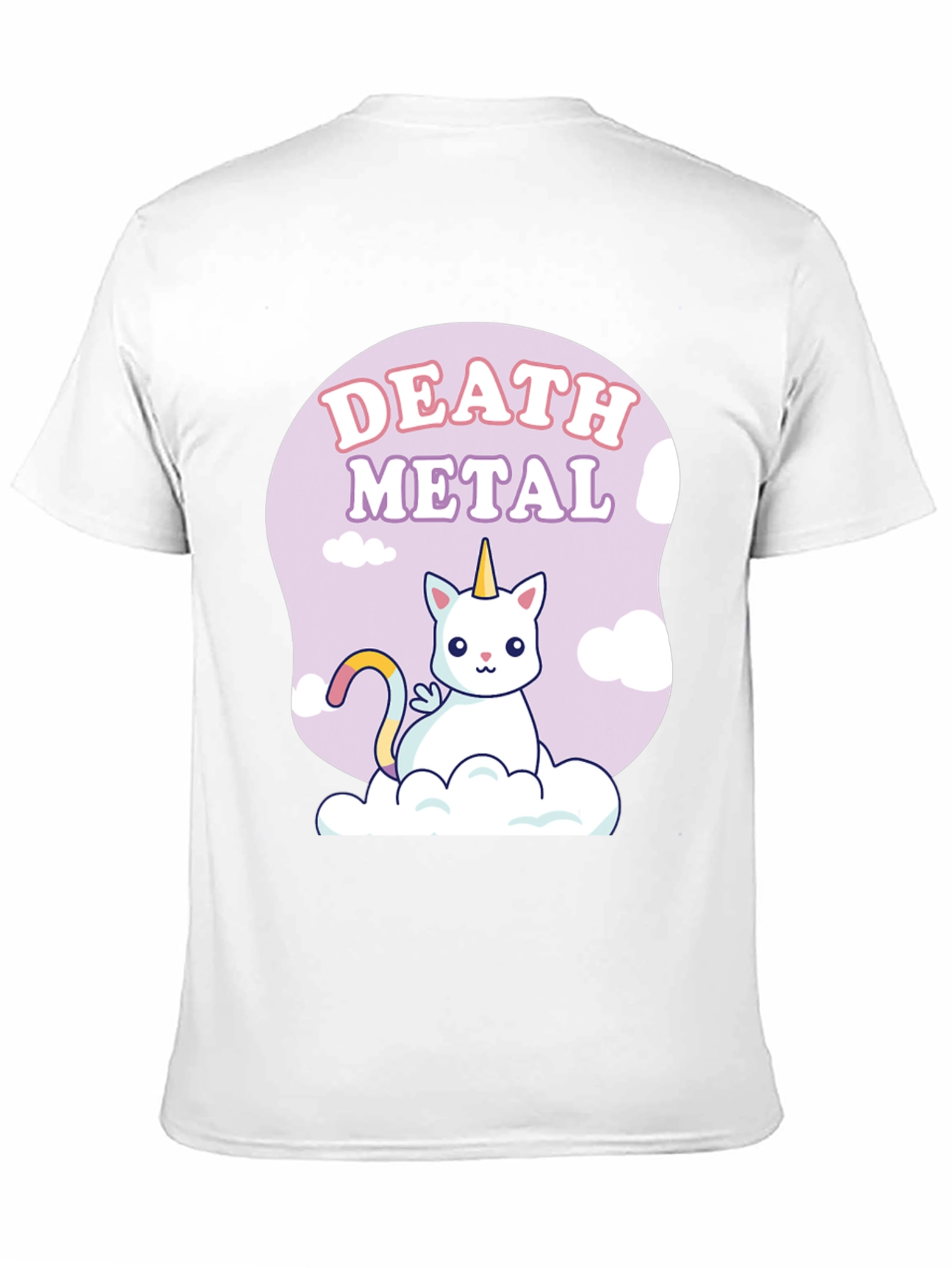 Death Metal Unicorn Cat T-Shirt