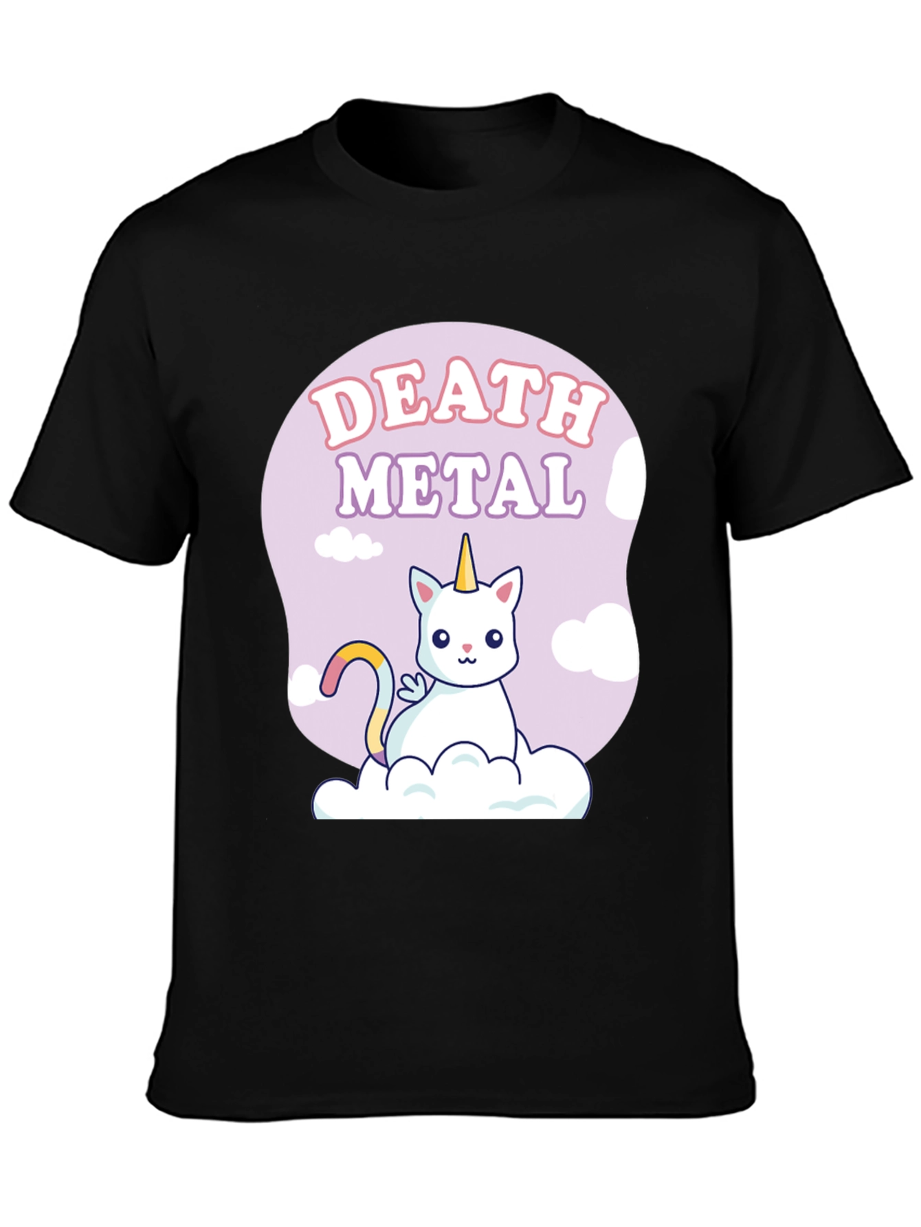 Death Metal Unicorn Cat T-Shirt