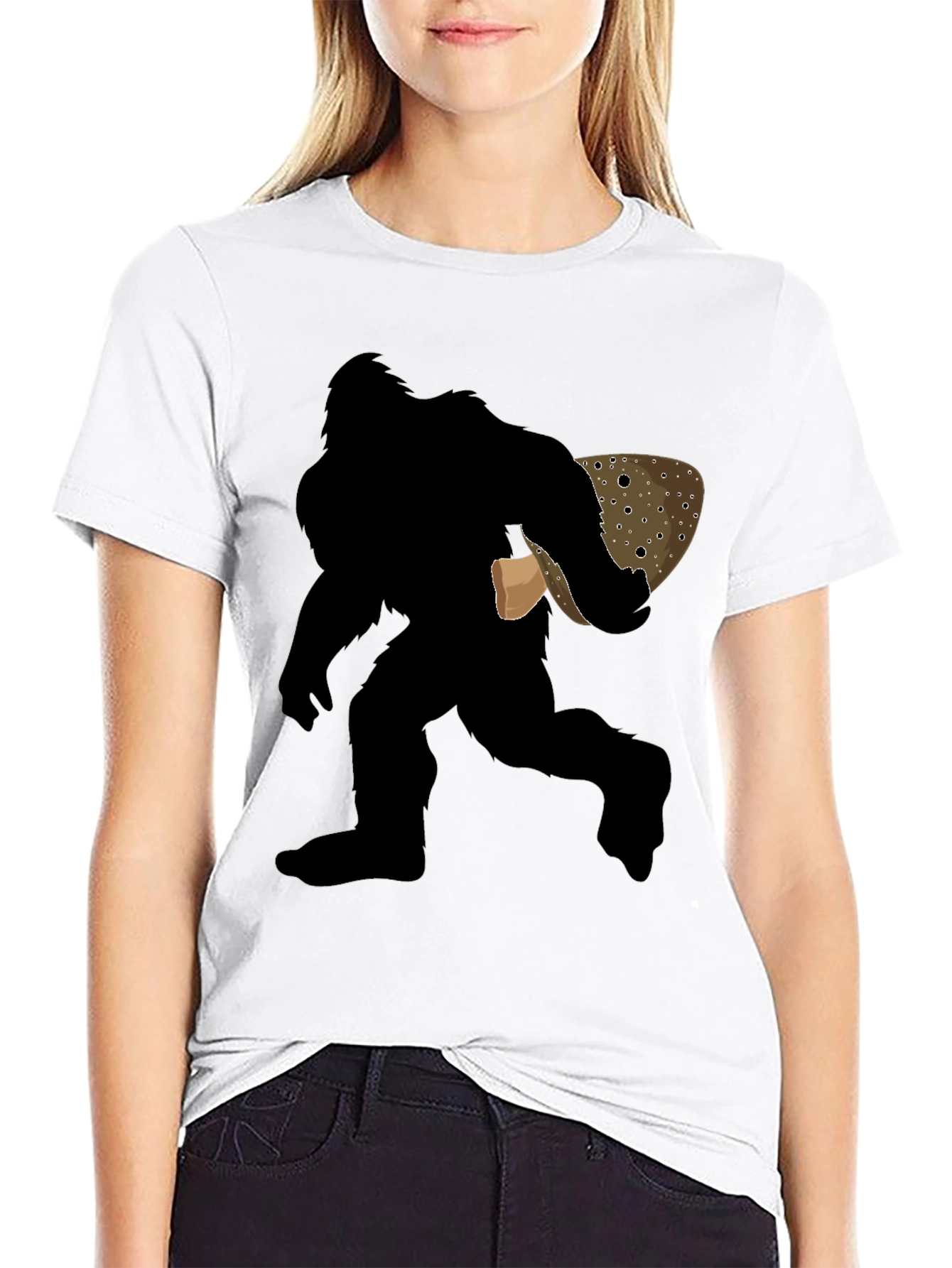 Bigfoot Trout Graphic T-Shirt - Novelty Tee