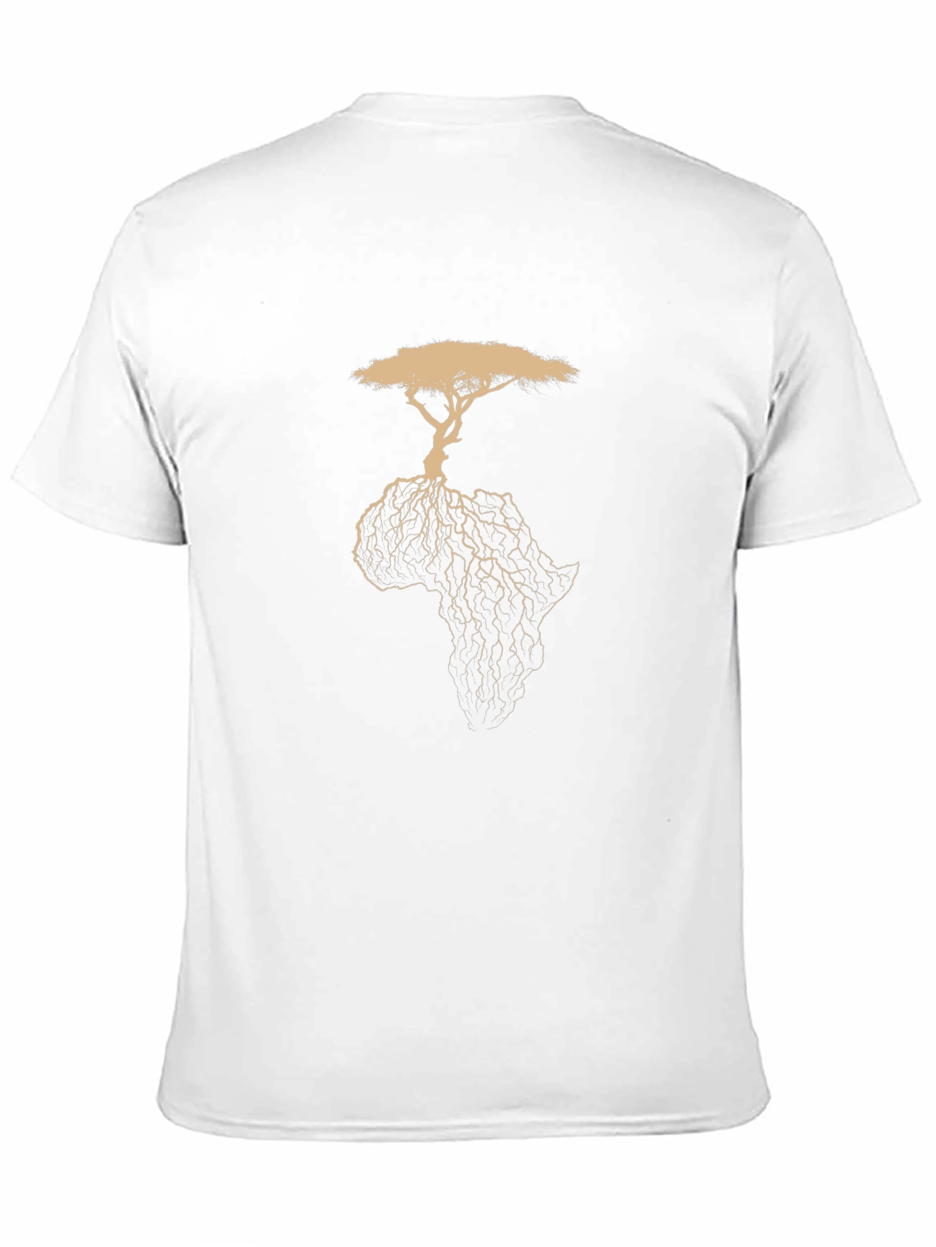 Africa Tree Graphic T-Shirt - Black
