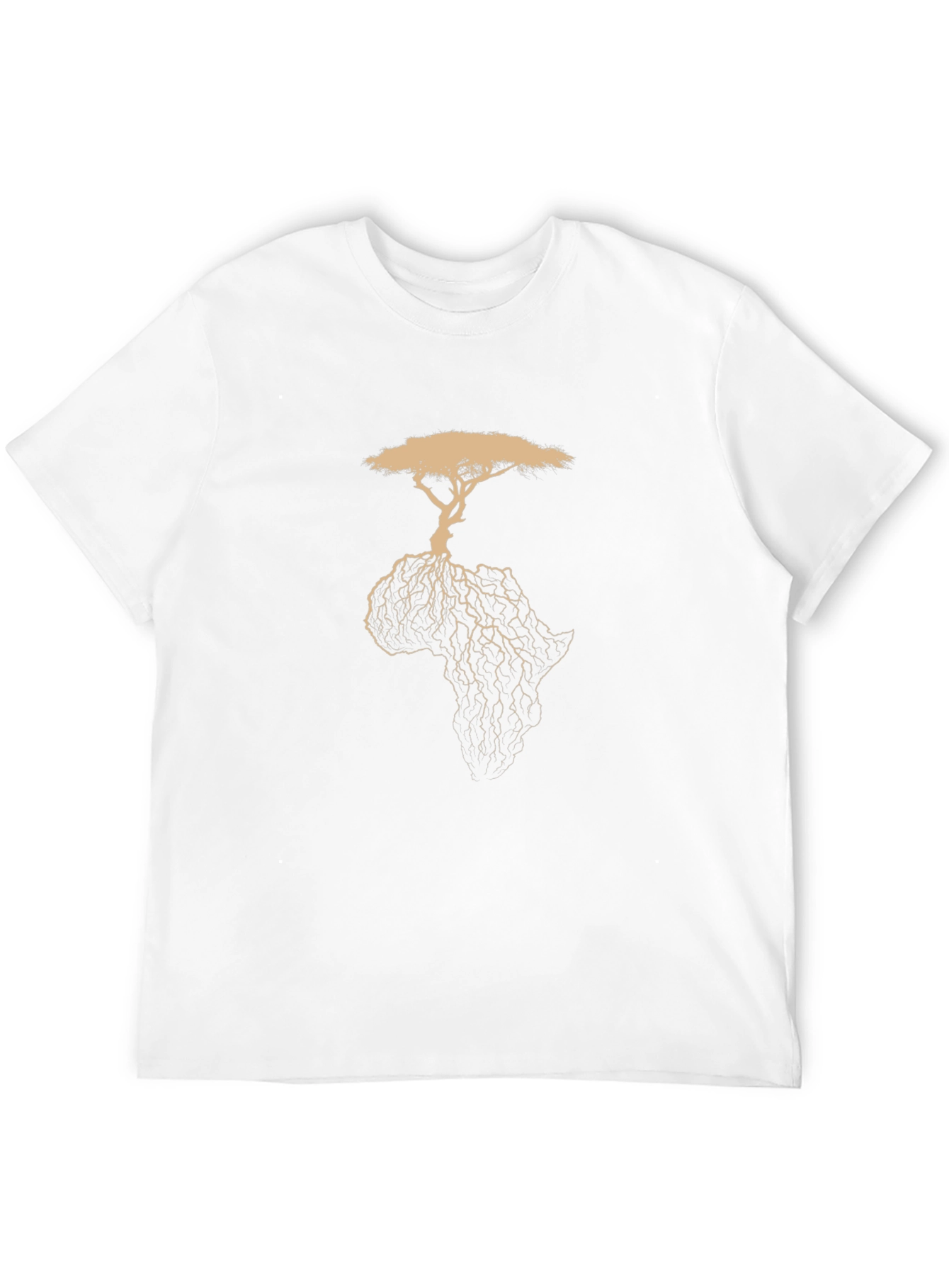 Africa Tree Graphic T-Shirt - Black