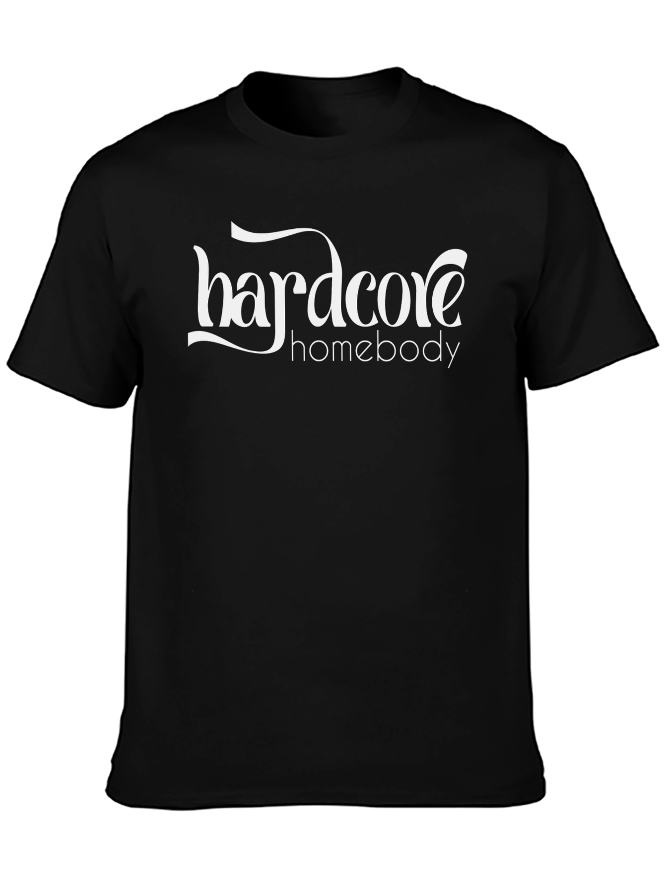 Hardcore Homebody Black Graphic Tee