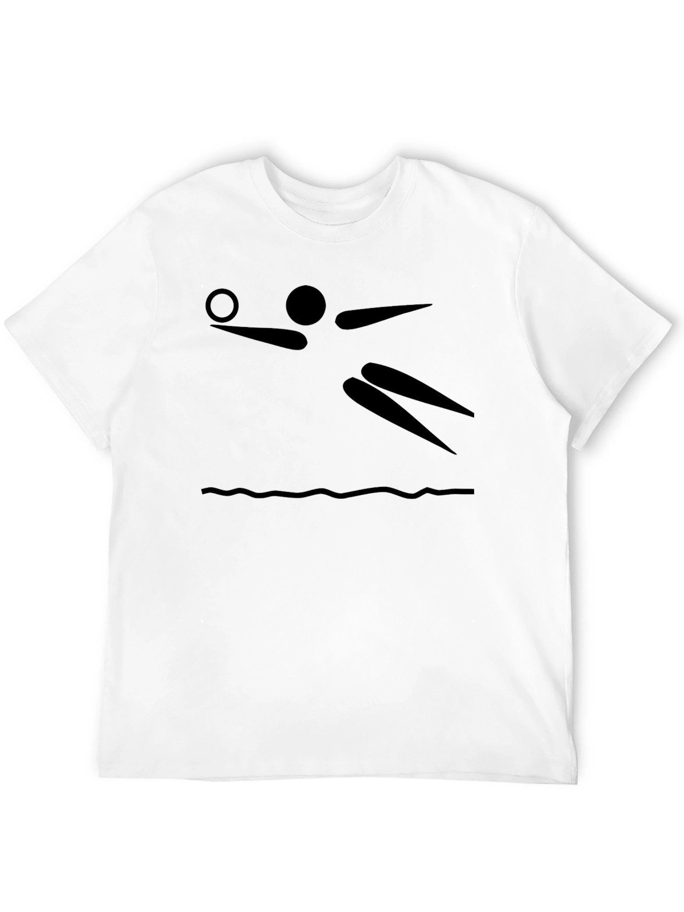 Volleyball Player Graphic Tee - Sporty Black T-Shirt