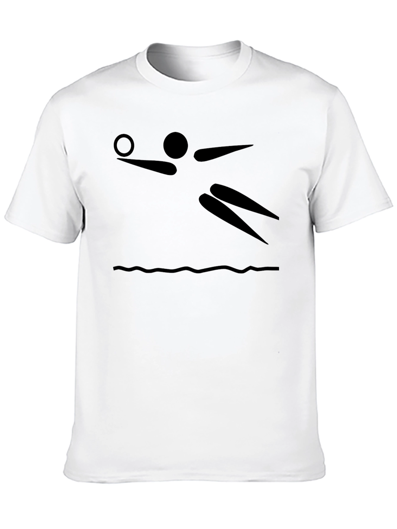 Volleyball Player Graphic Tee - Sporty Black T-Shirt