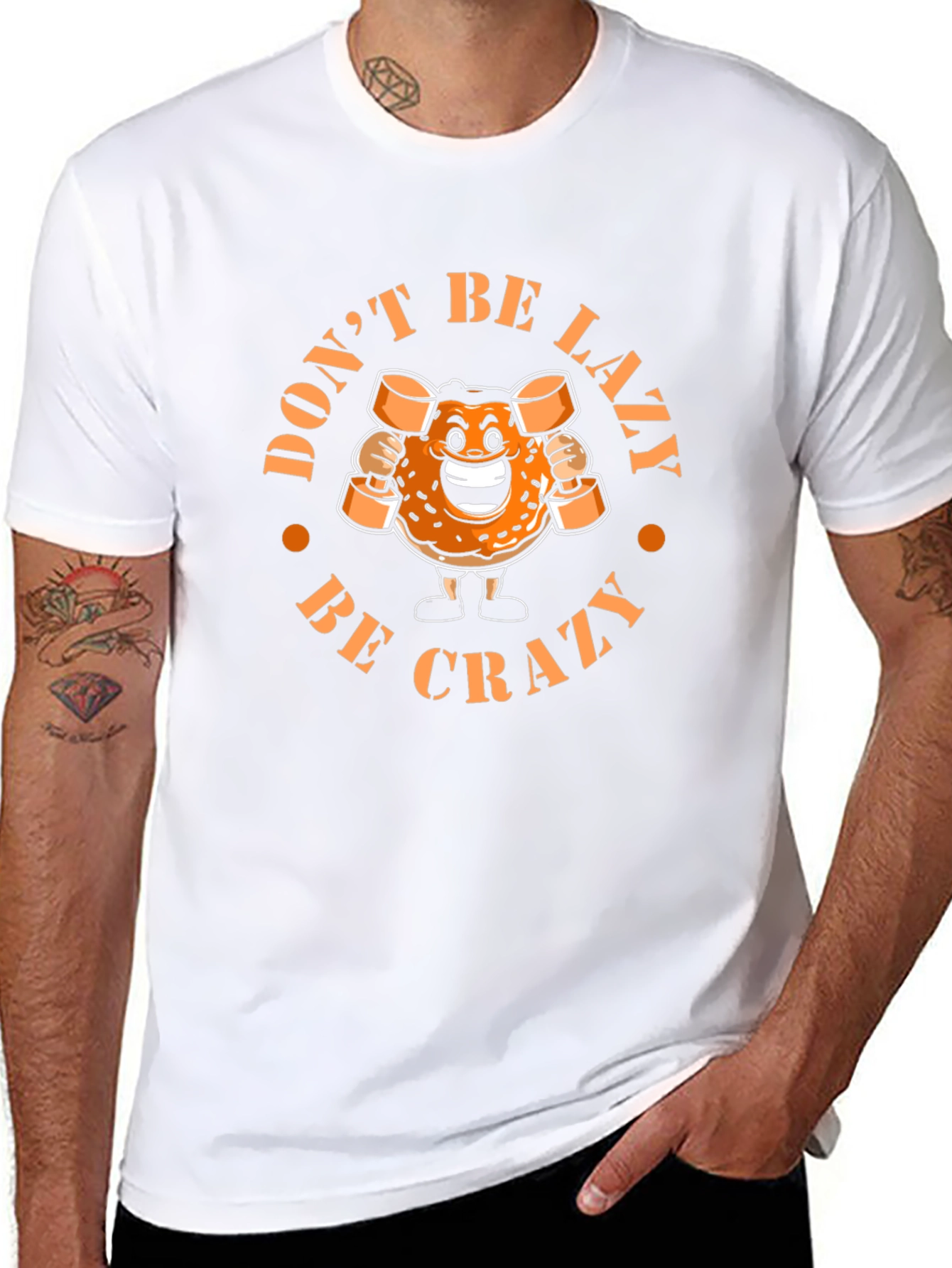 Donut Be Lazy Be Crazy Graphic T-Shirt