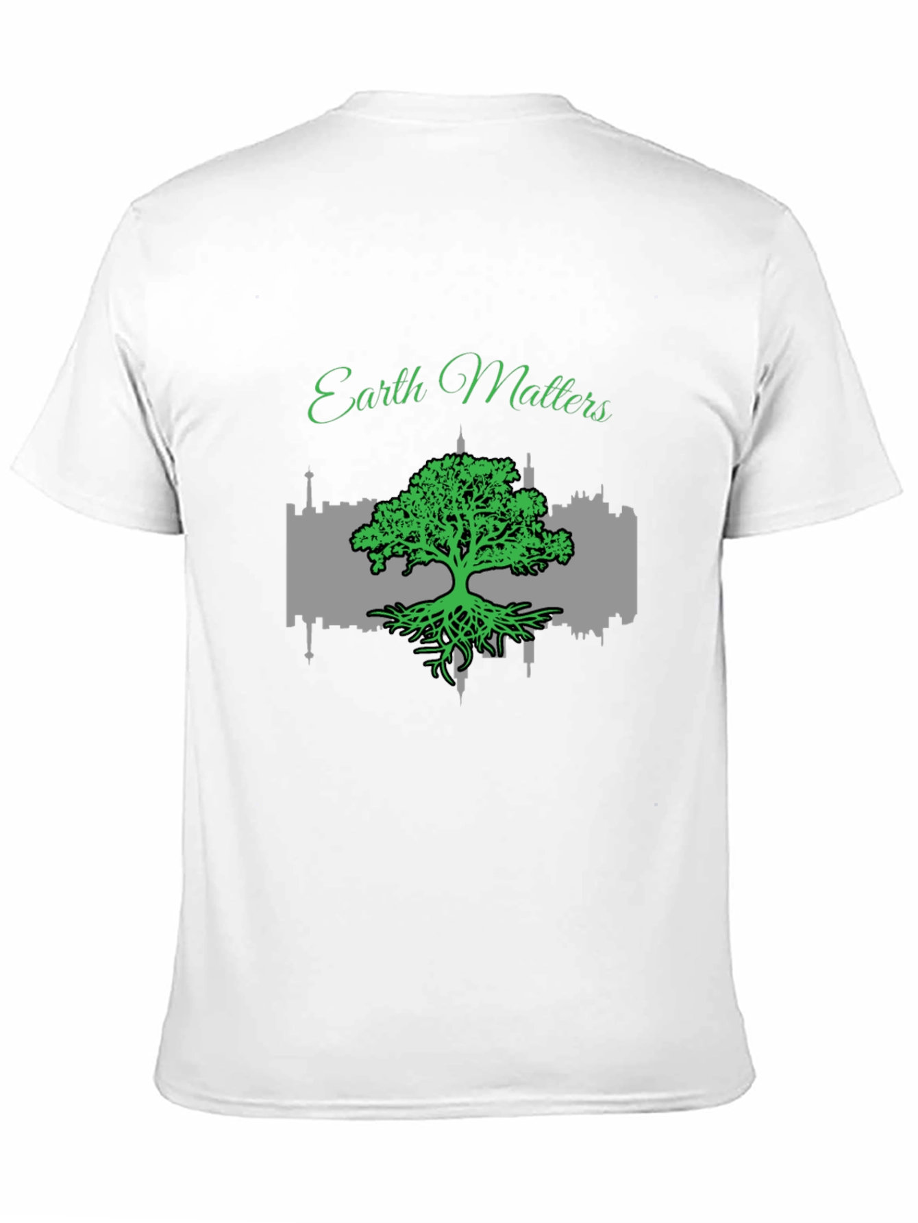 Earth Matters Graphic Tee - Black Cotton T-Shirt