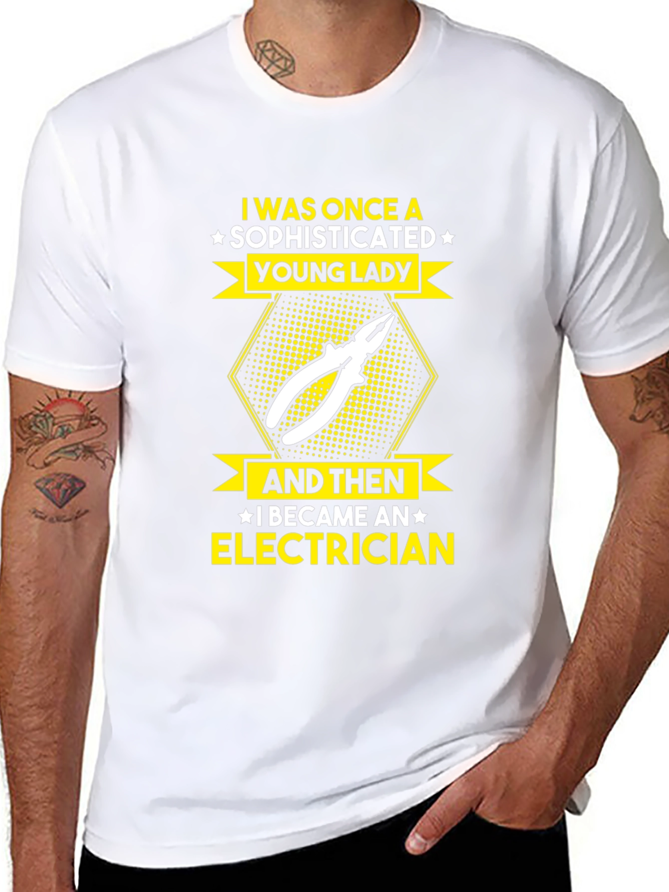 Electrician T-Shirt: Sophisticated Lady Design