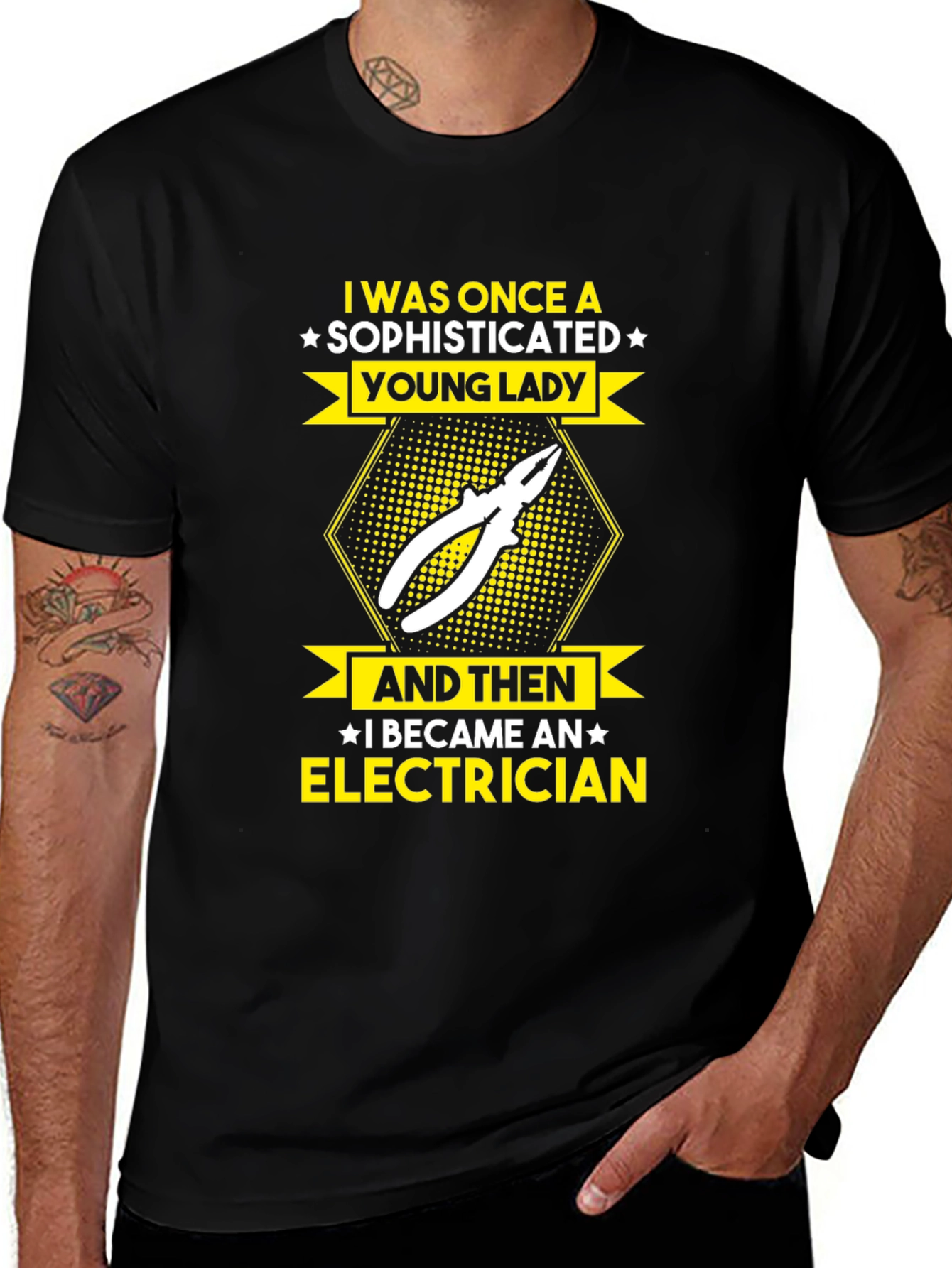 Electrician T-Shirt: Sophisticated Lady Design