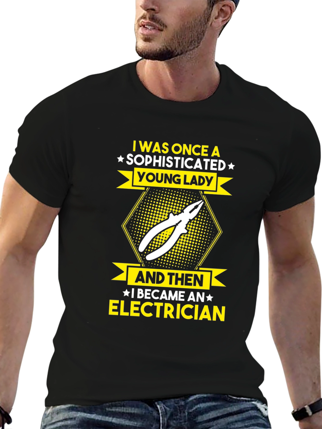 Electrician T-Shirt: Sophisticated Lady Design