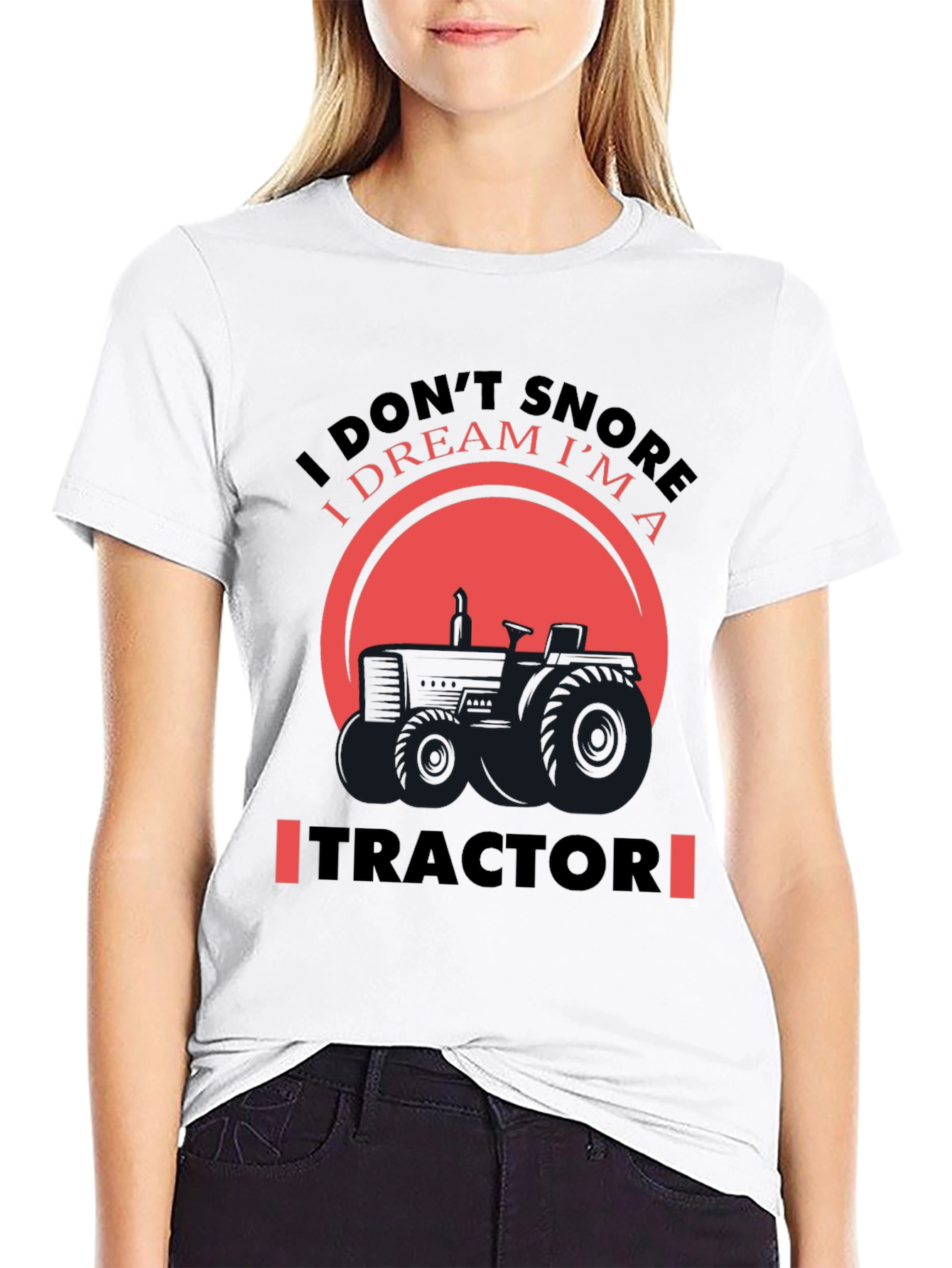 Dream Tractor Graphic Tee - Novelty Farmer Shirt