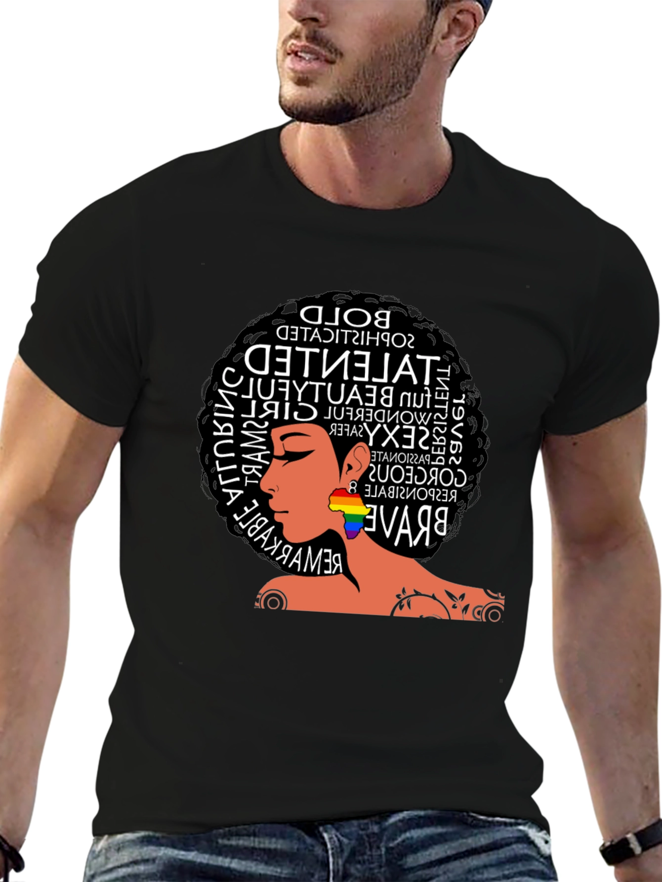 Bold Afro Woman Pride T-Shirt
