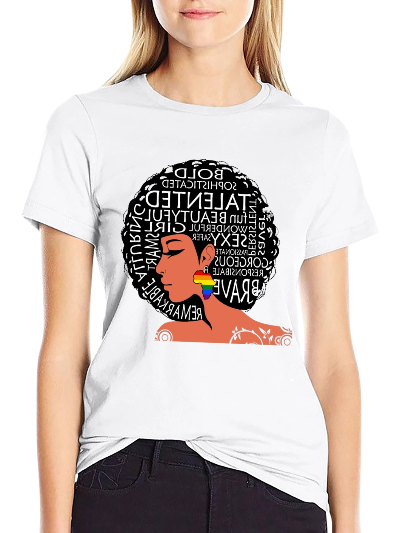 Bold Afro Woman Pride T-Shirt