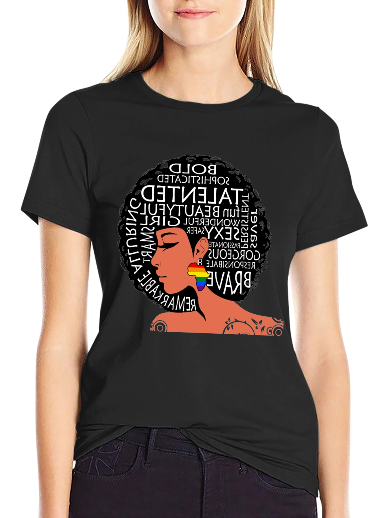 Bold Afro Woman Pride T-Shirt