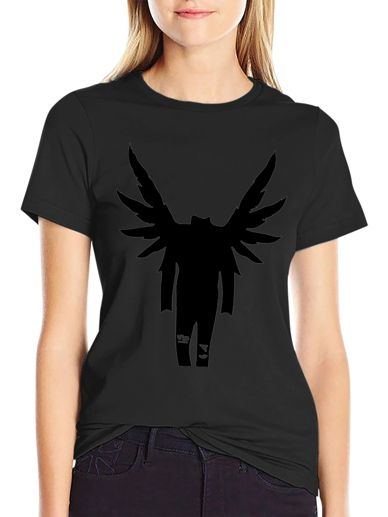 Winged Figure Black T-Shirt