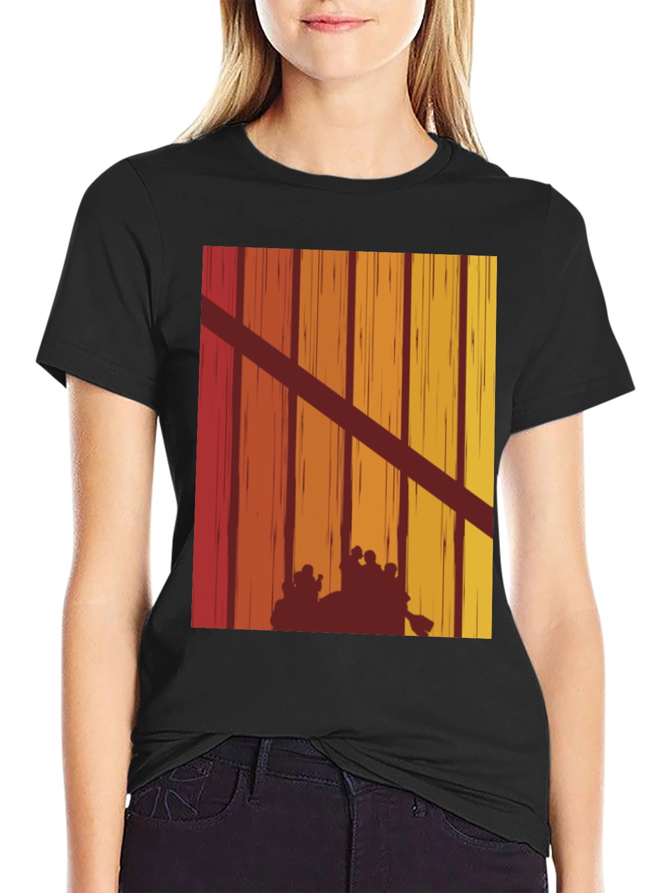 Retro River Rafting Graphic Tee