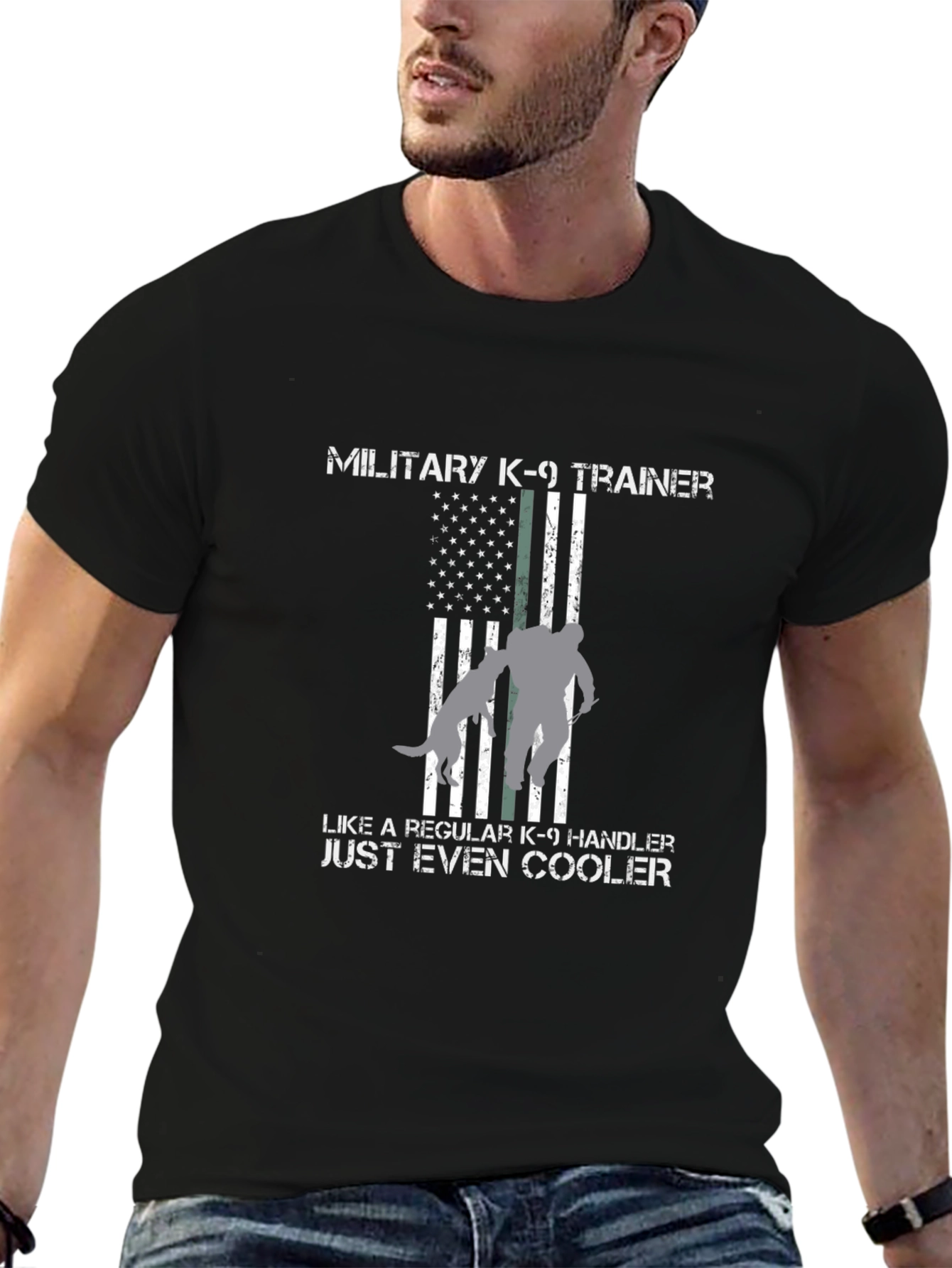 Military K-9 Trainer T-Shirt - Even Cooler Tee