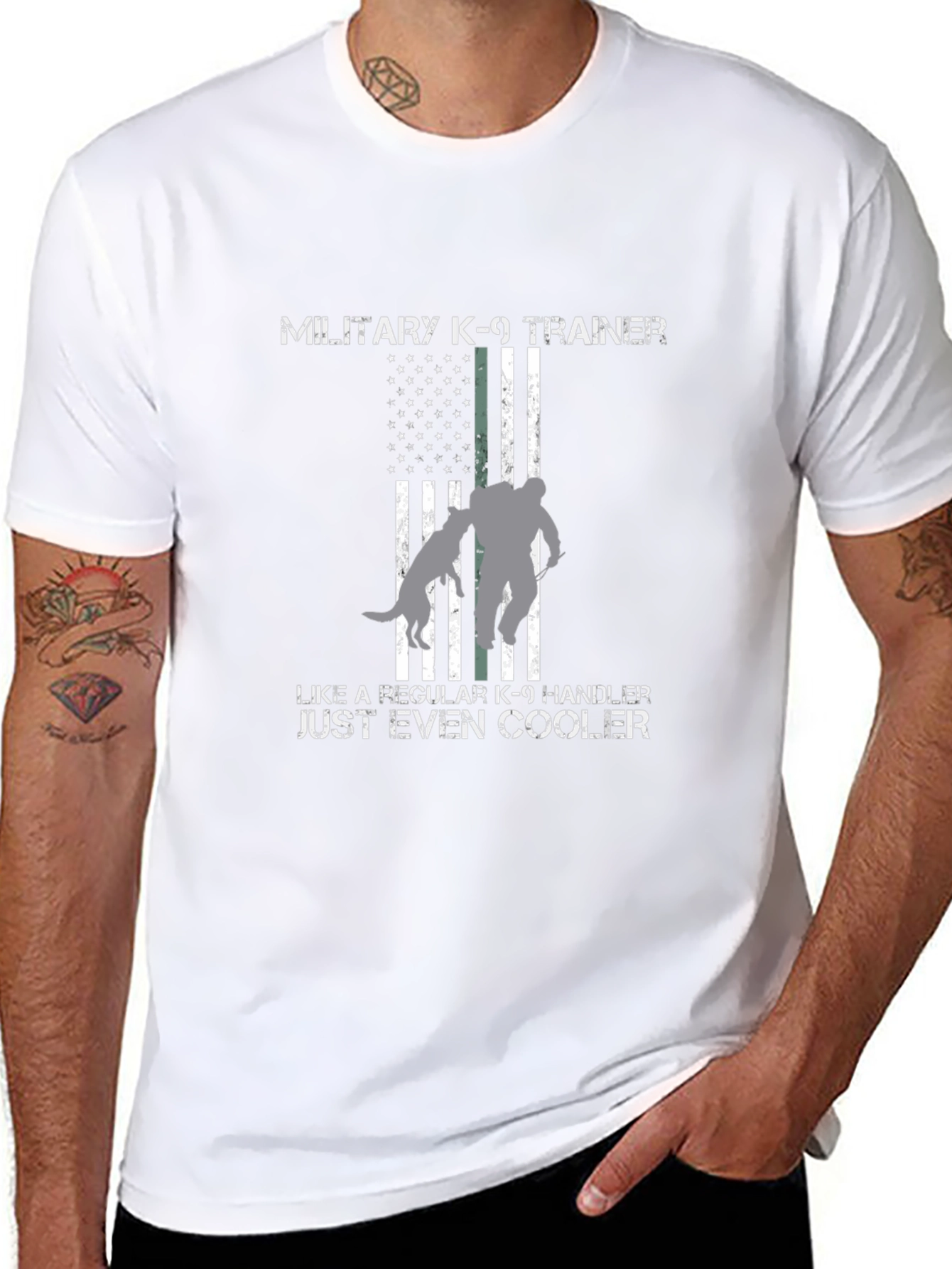 Military K-9 Trainer T-Shirt - Even Cooler Tee
