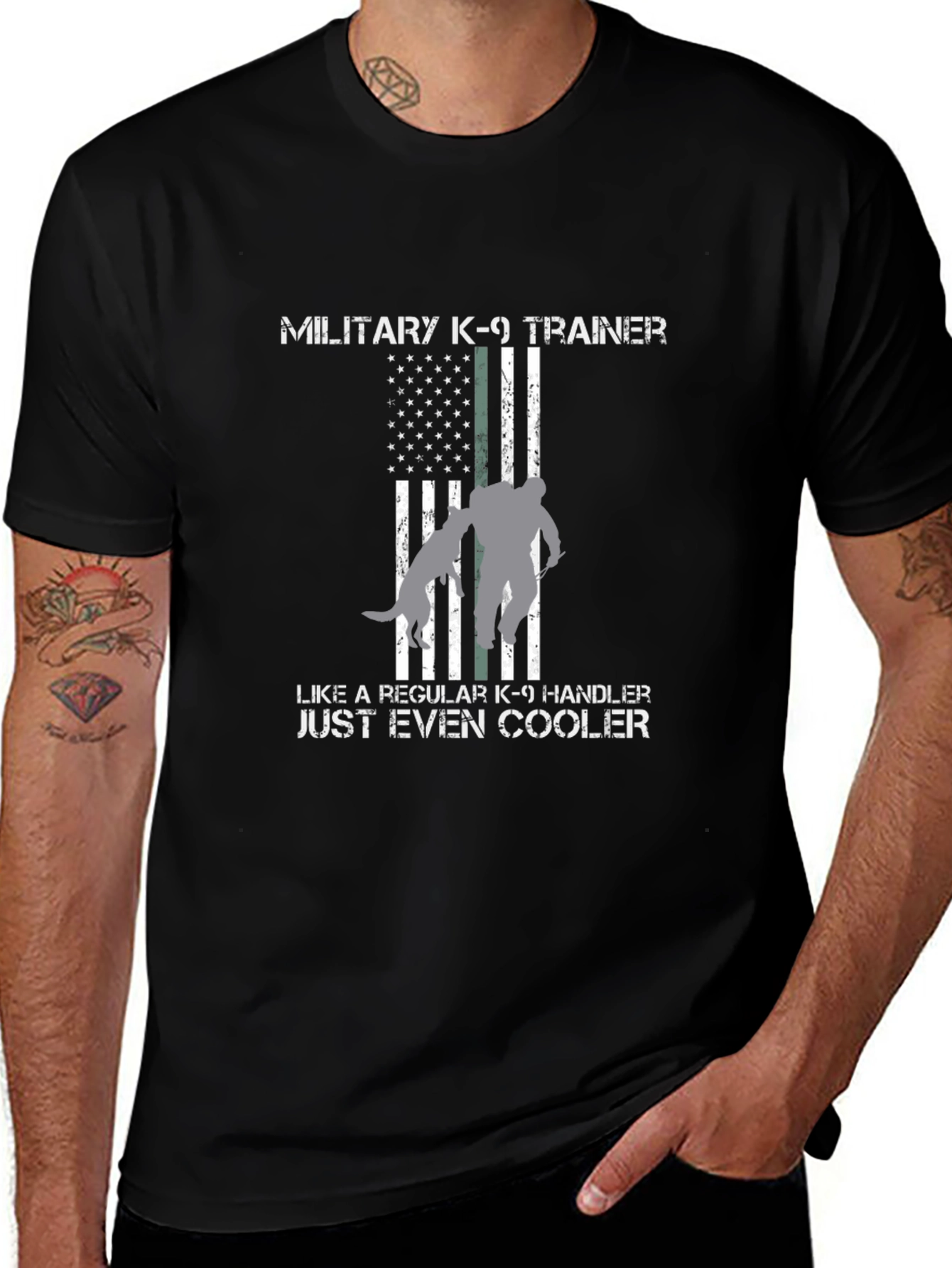 Military K-9 Trainer T-Shirt - Even Cooler Tee