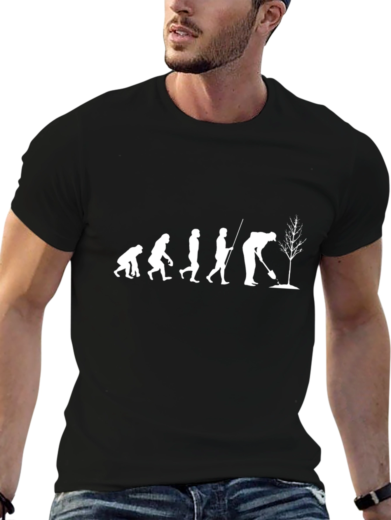 Evolution of Man Tree Planting T-Shirt