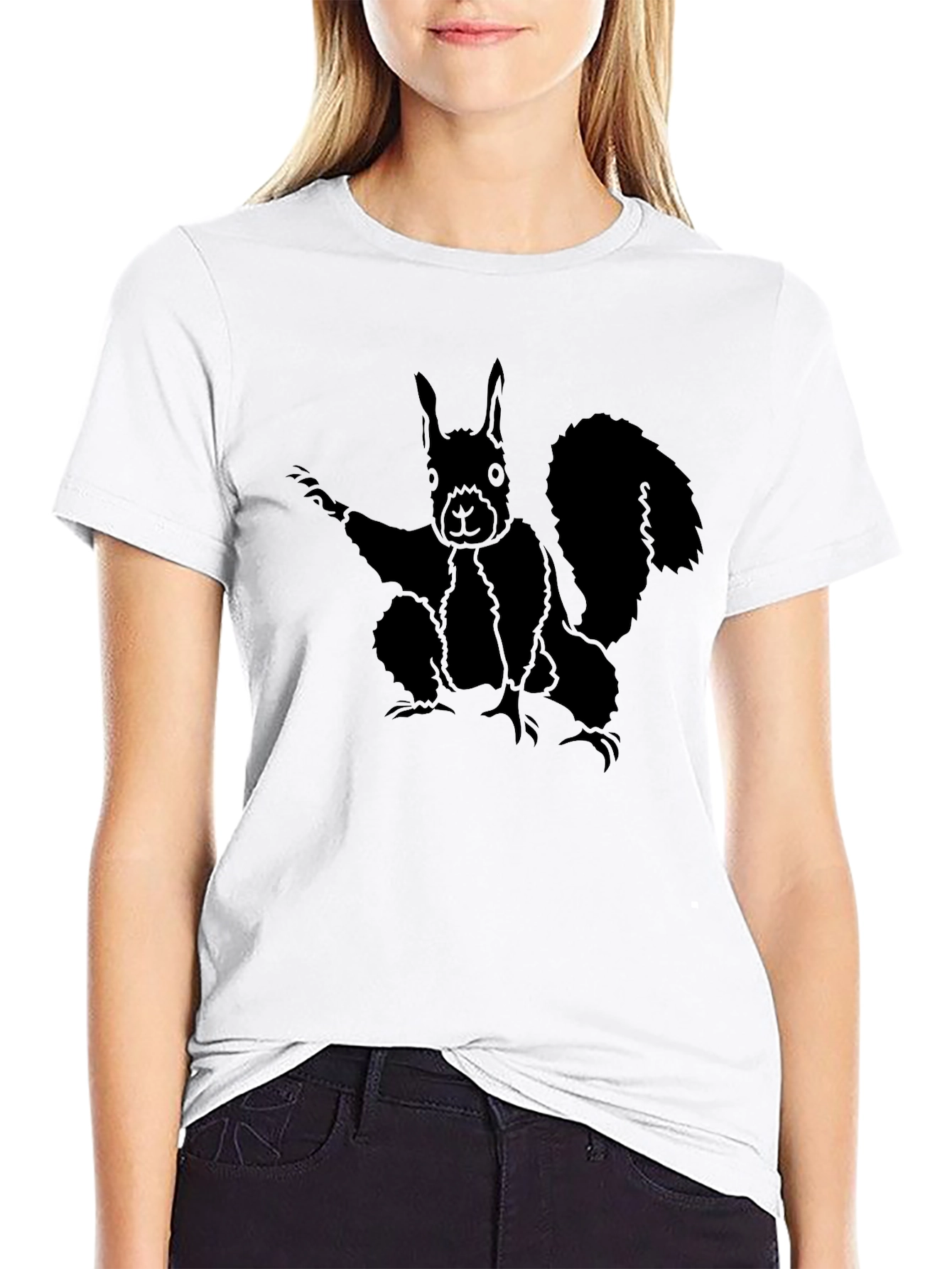 Squirrel Graphic Tee - Mens Black T-Shirt