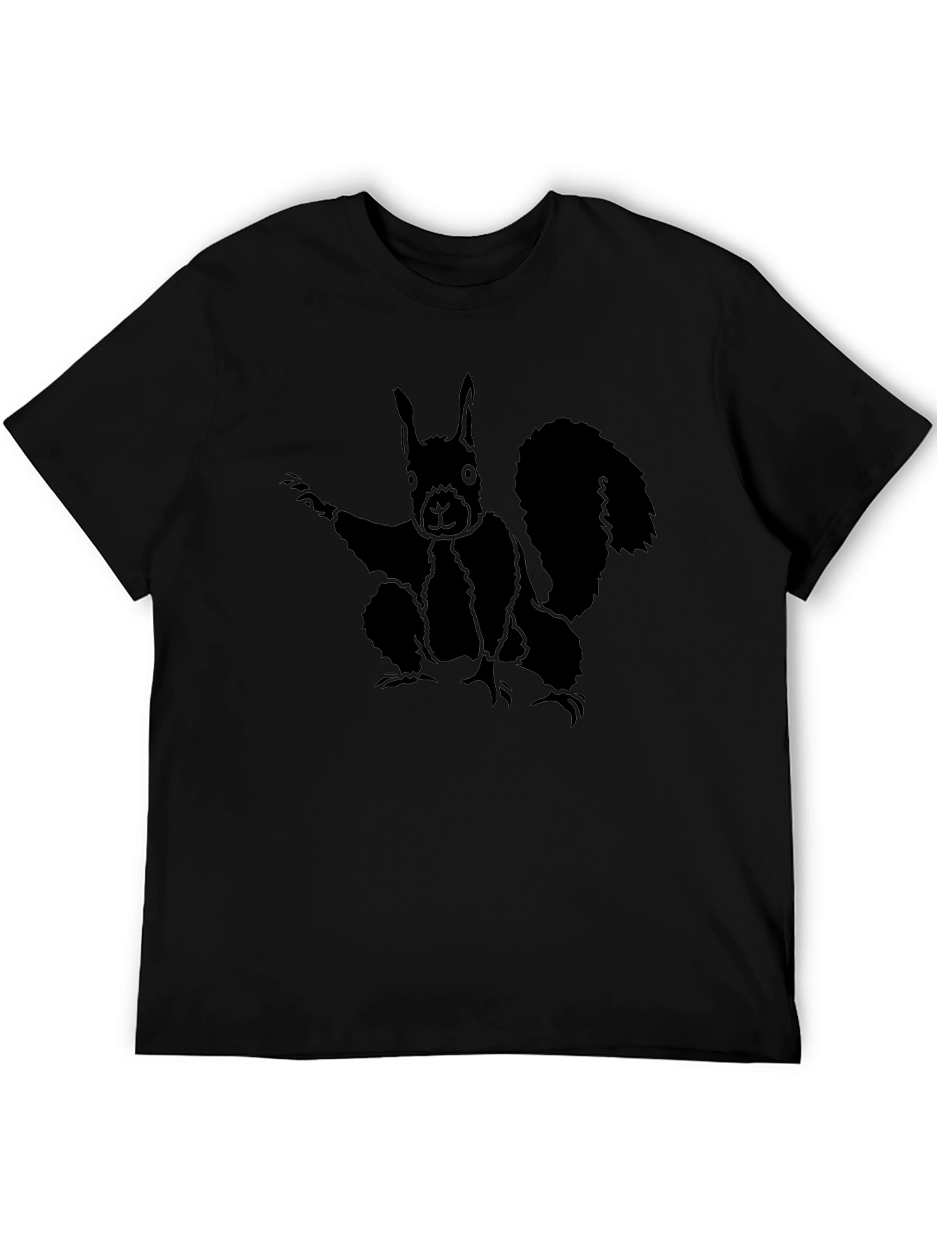 Squirrel Graphic Tee - Mens Black T-Shirt