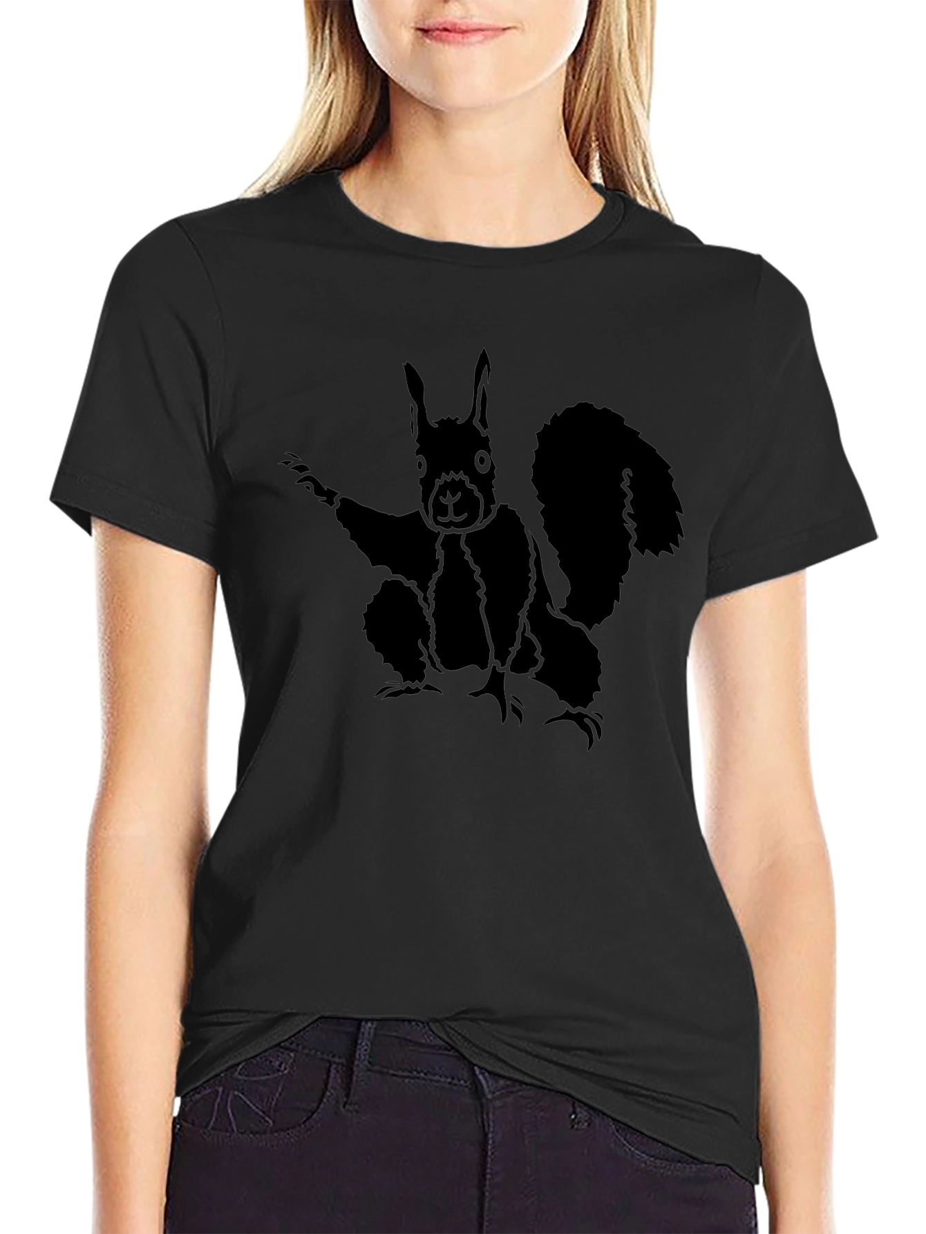 Squirrel Graphic Tee - Mens Black T-Shirt